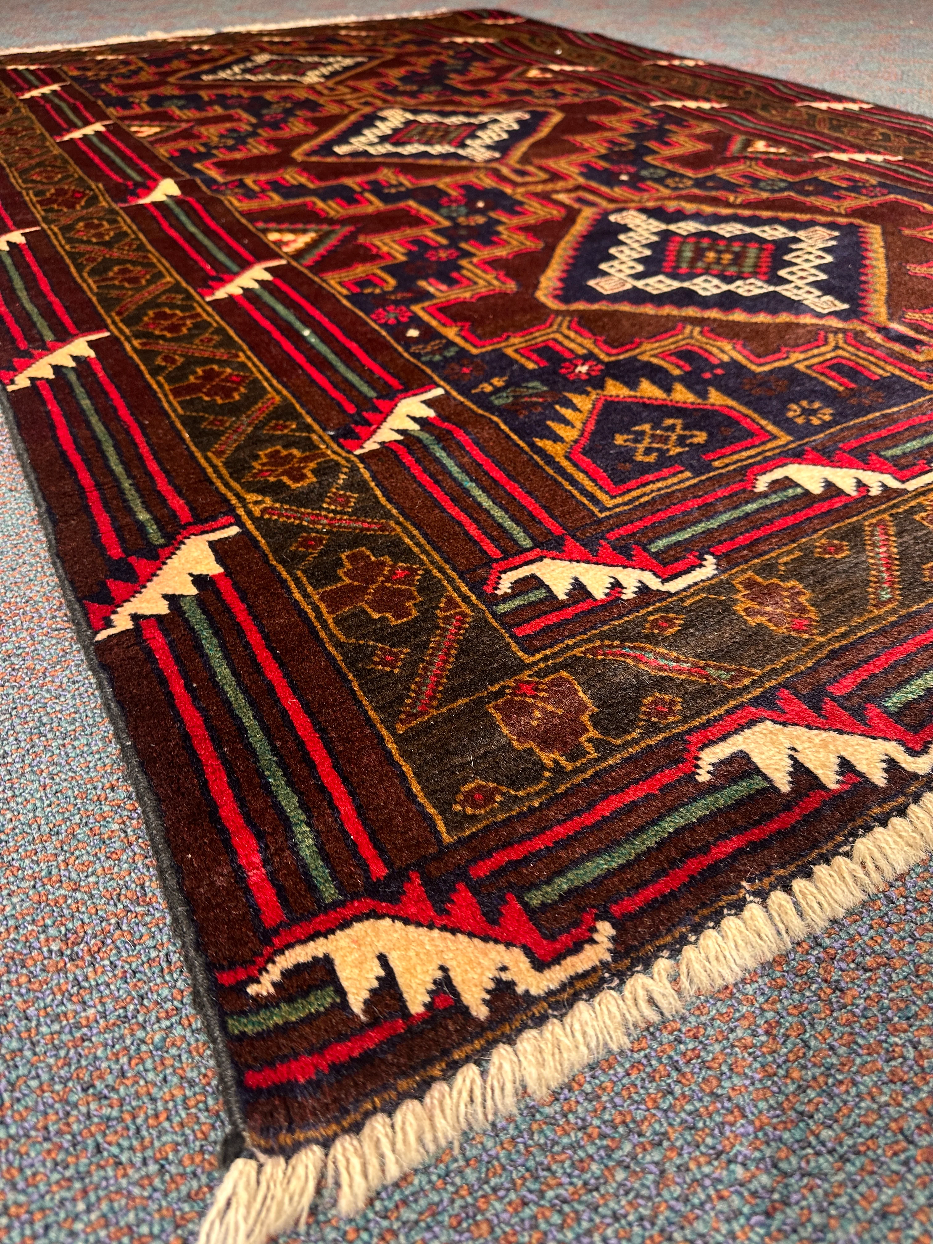 Baluchi Rug - 190 cm x 118 cm - Image 6