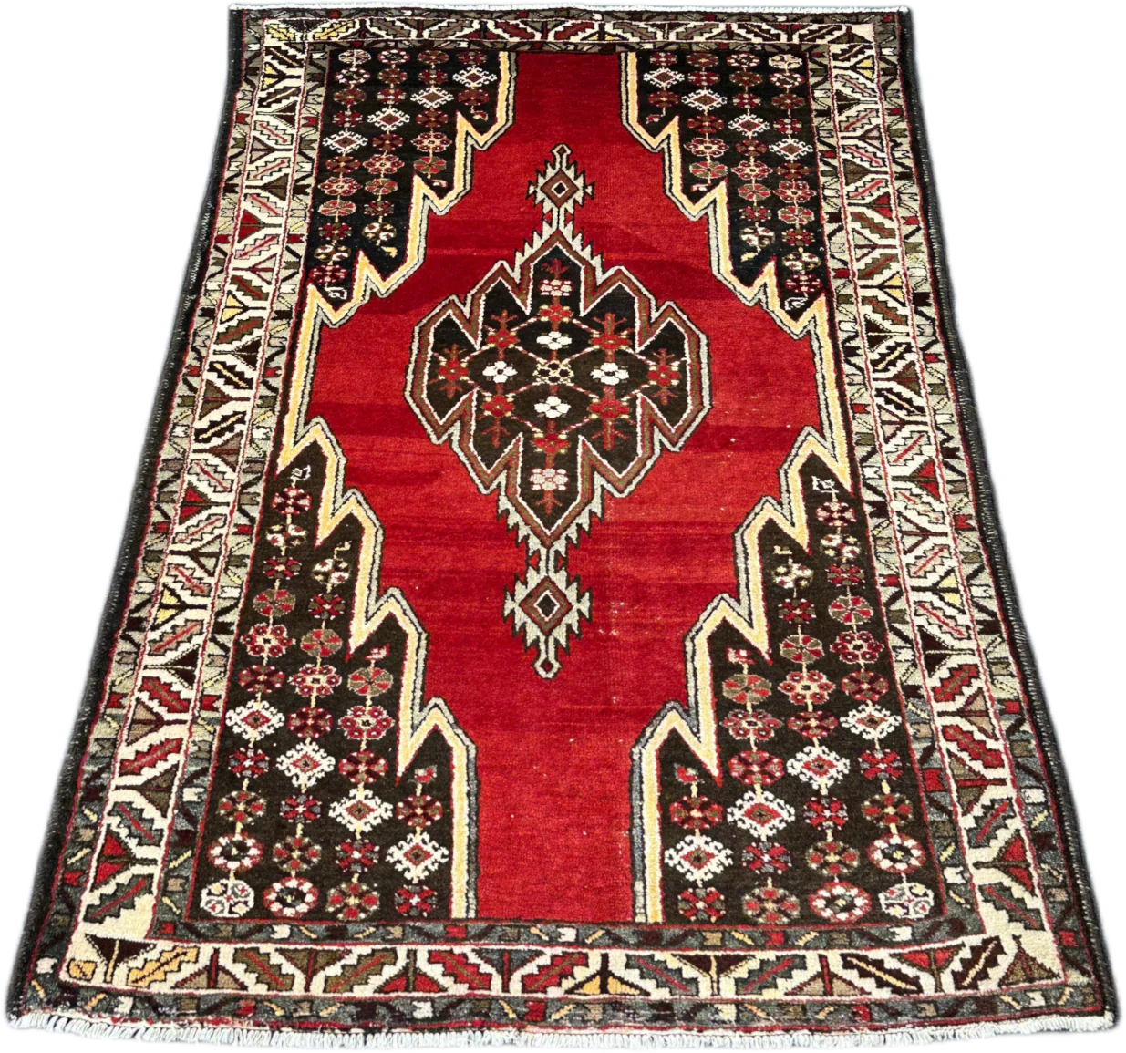 Vintage Hamadan Rug - 200 cm x 132 cm - Image 2
