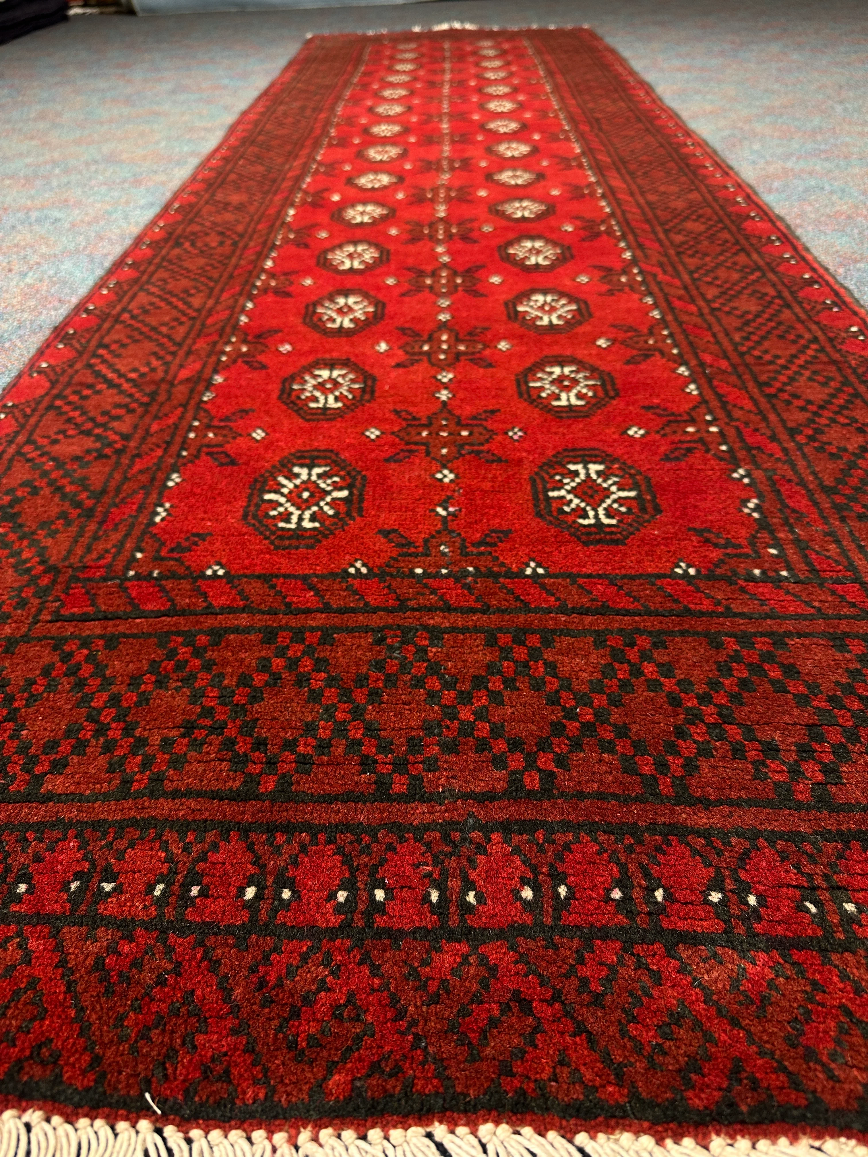 Turkoman Runner - 276 cm x 78 cm - Image 9