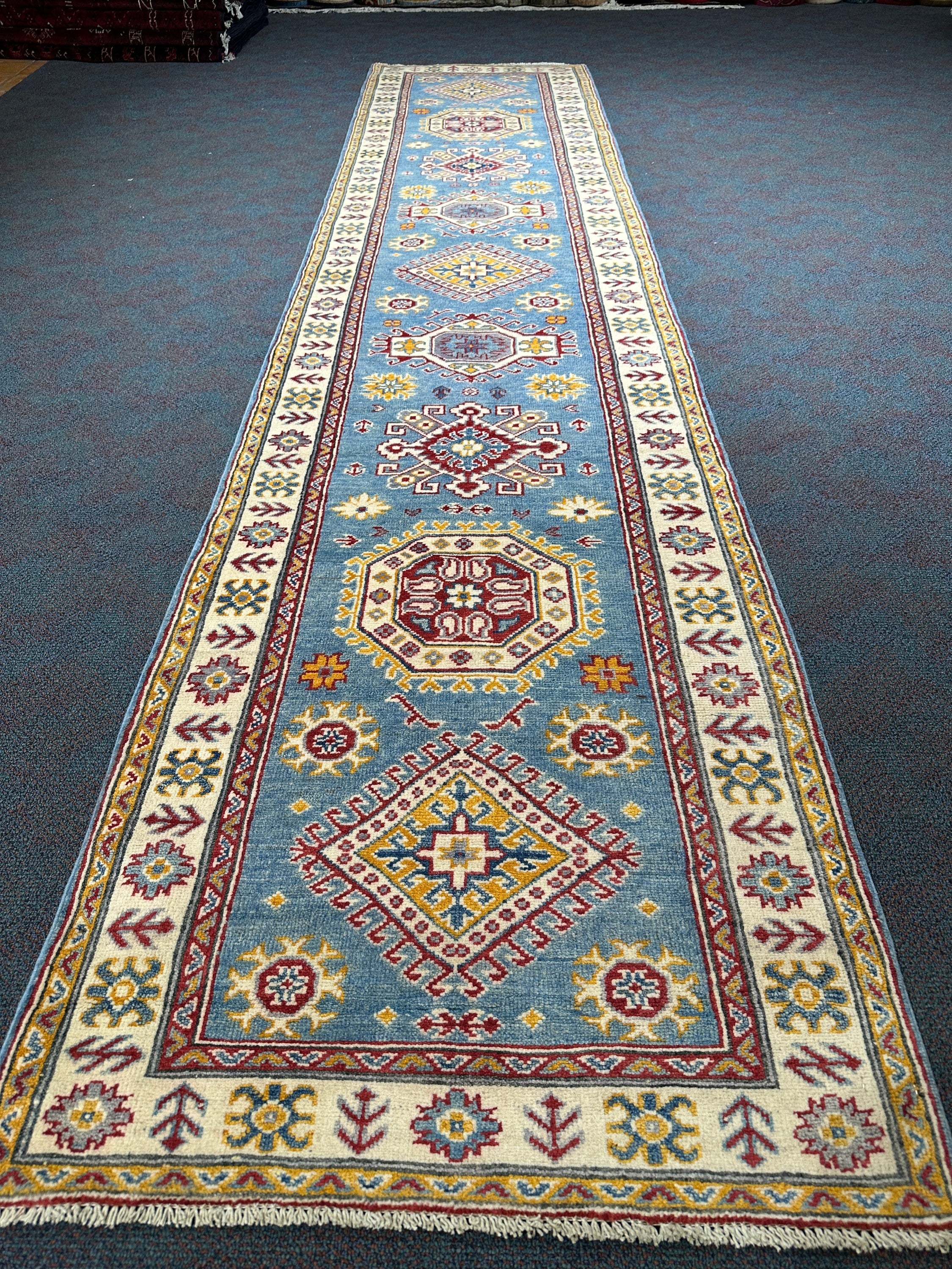 Kazak Runner - 382 cm x 81 cm - Image 4