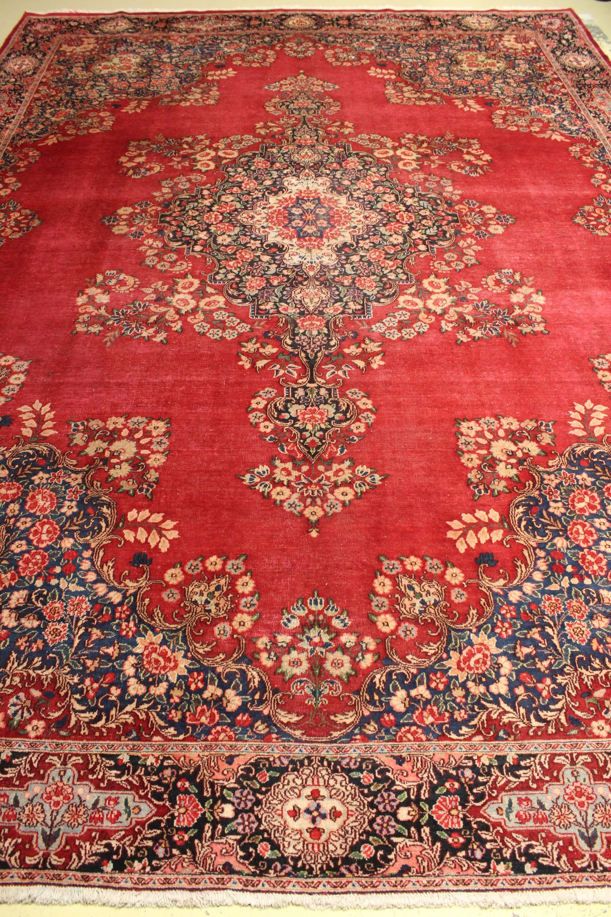 Vintage Kerman Rug - 417 cm x 305 cm - Image 7