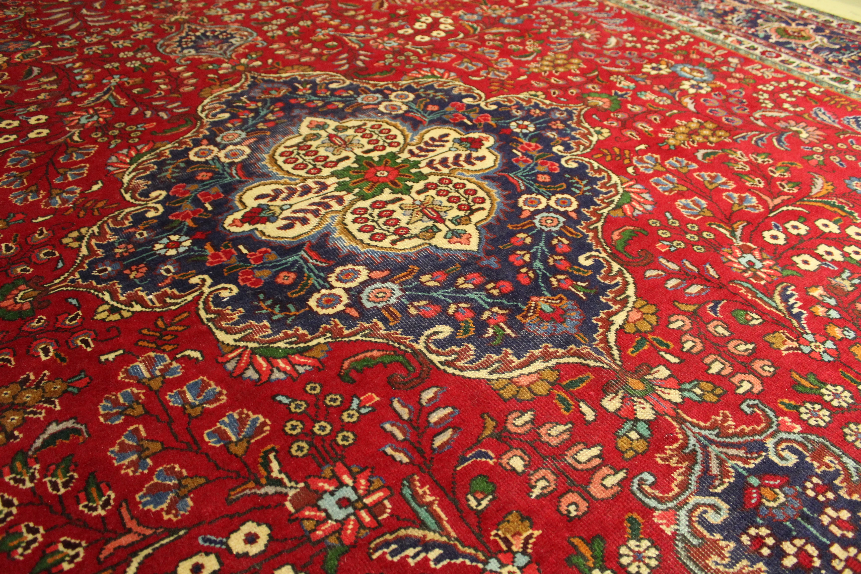 Vintage Tabriz Rug - 390 cm x 302 cm - Image 7