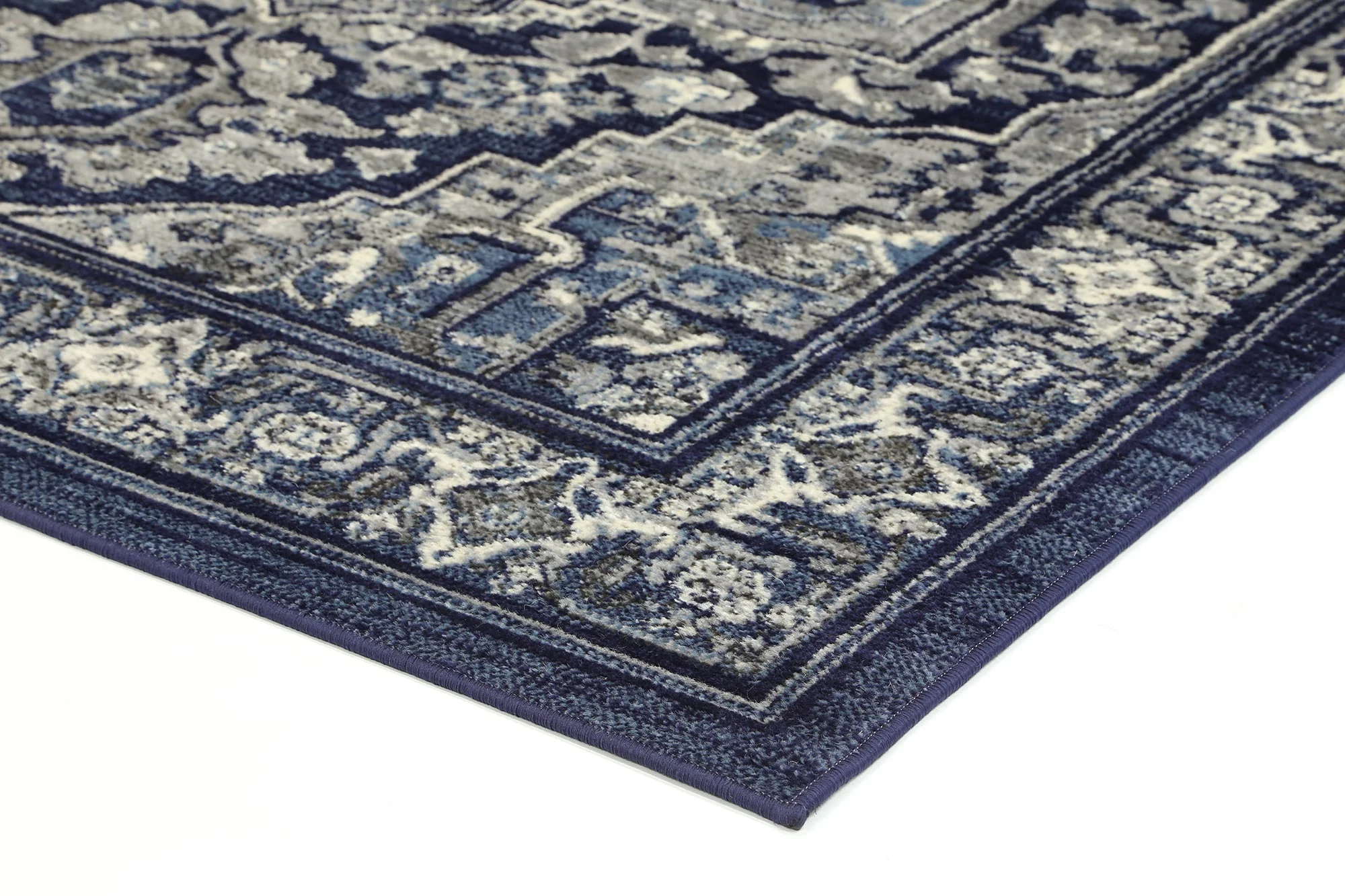 Arya Rosette Traditional Navy Rug - Image 5