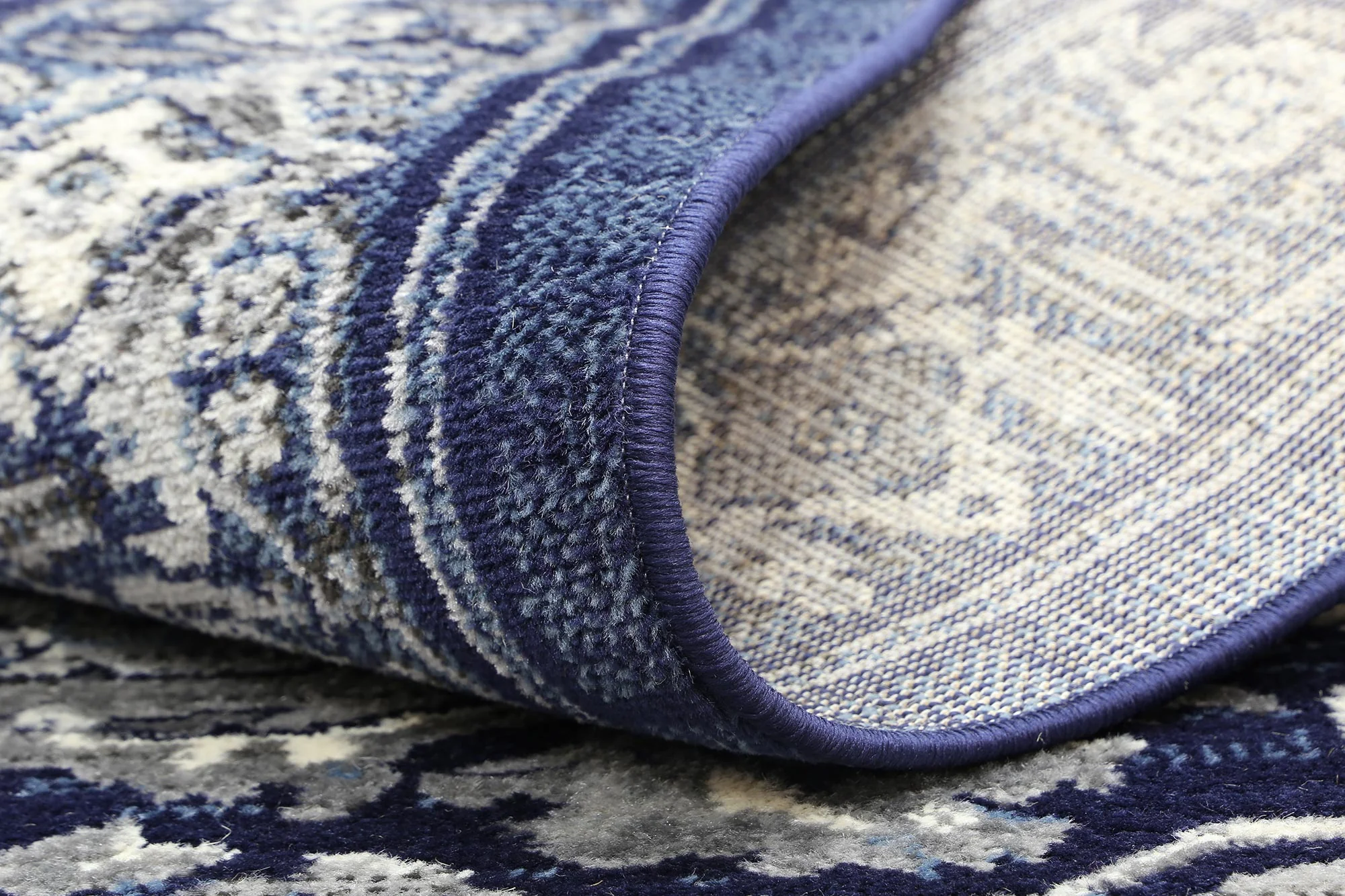 Arya Rosette Traditional Navy Rug - Image 8