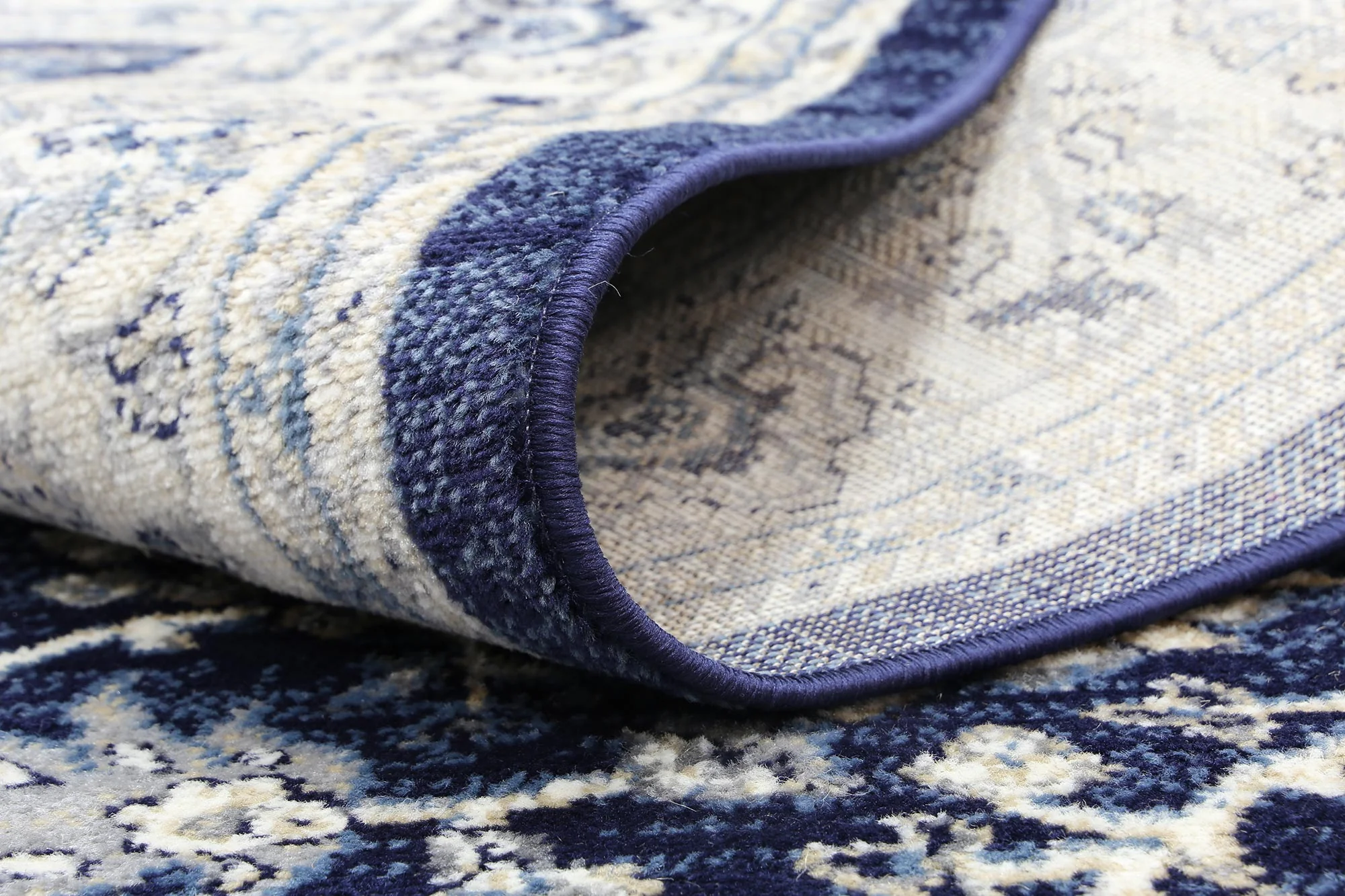 Arya Florettes Traditional Navy Rug - Image 9
