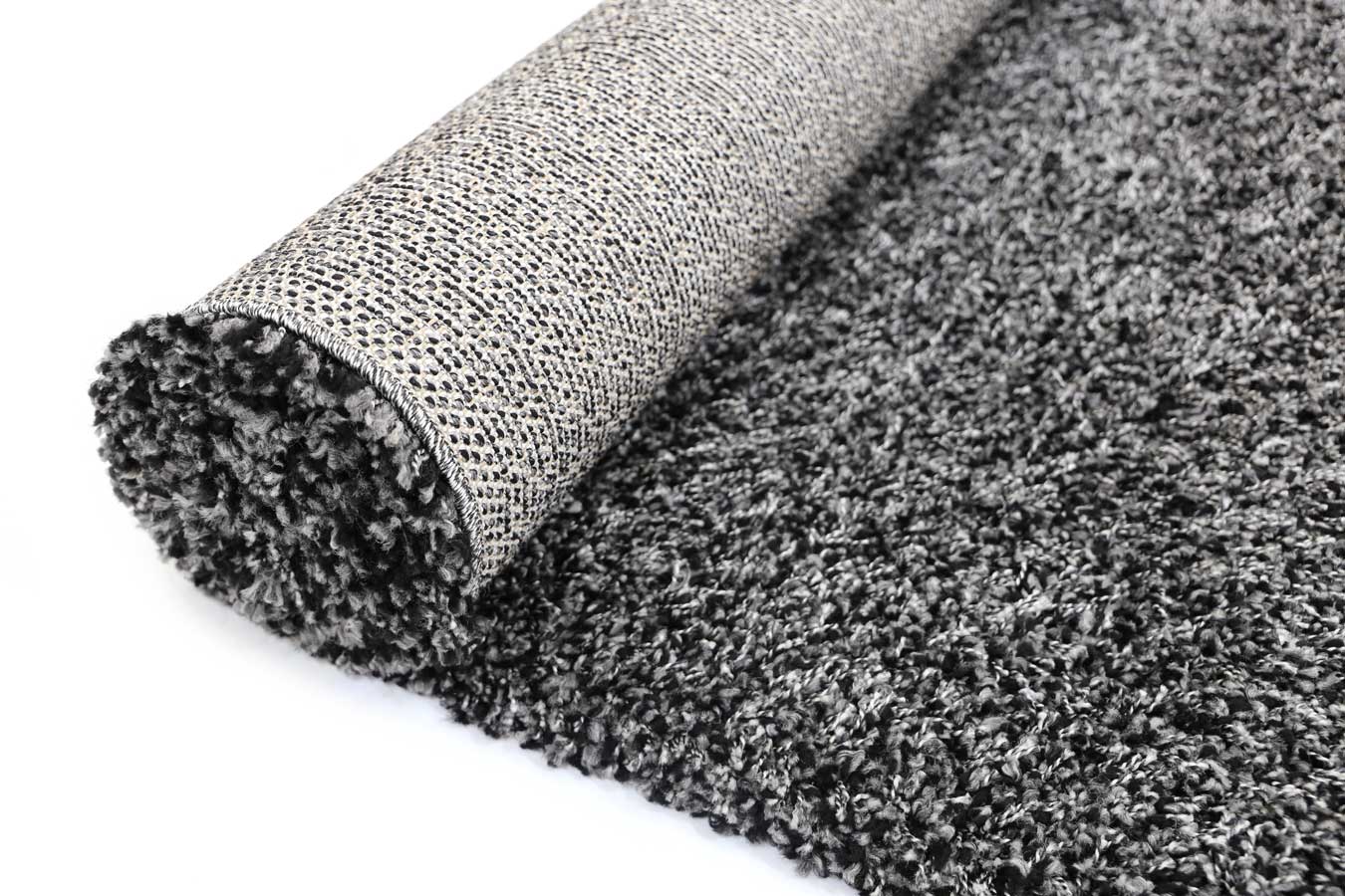 Austin Shaggy Charcoal Plush Rug - Image 4