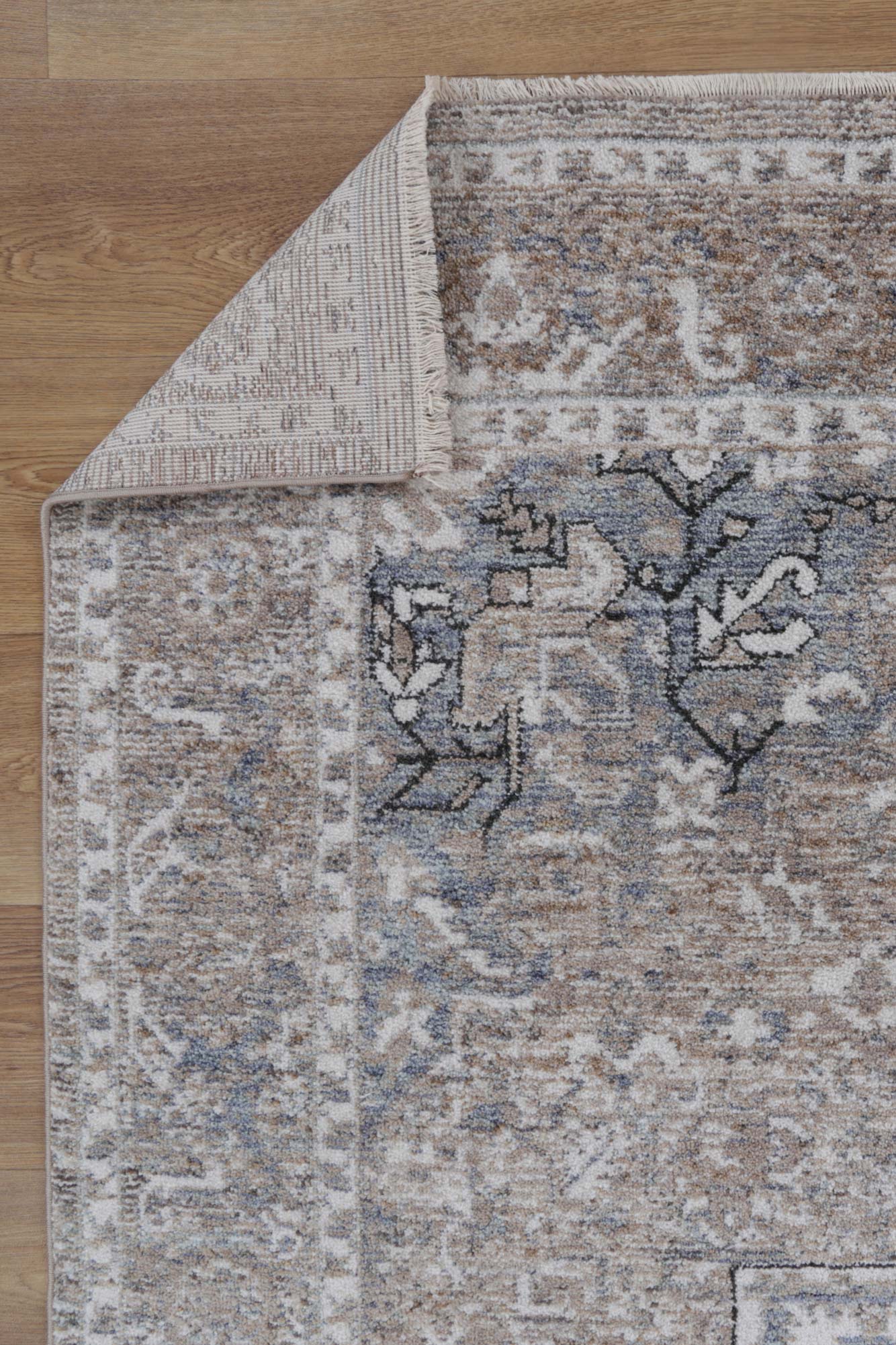 Baltimore Virginia Medallion Transitional Ash Rug - Image 4