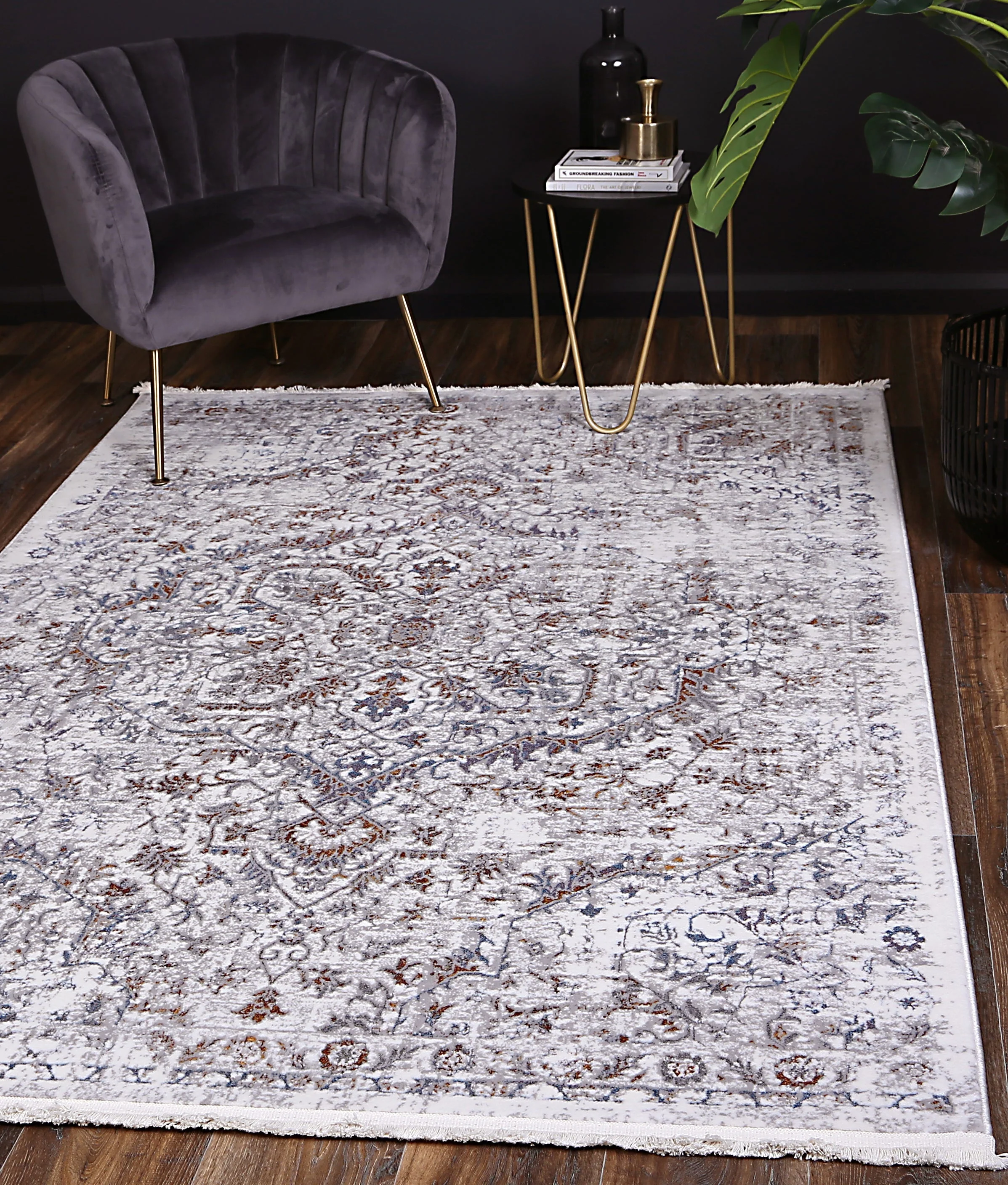 Bohemian Paradise Vintage Grey Multi Rug - Image 3