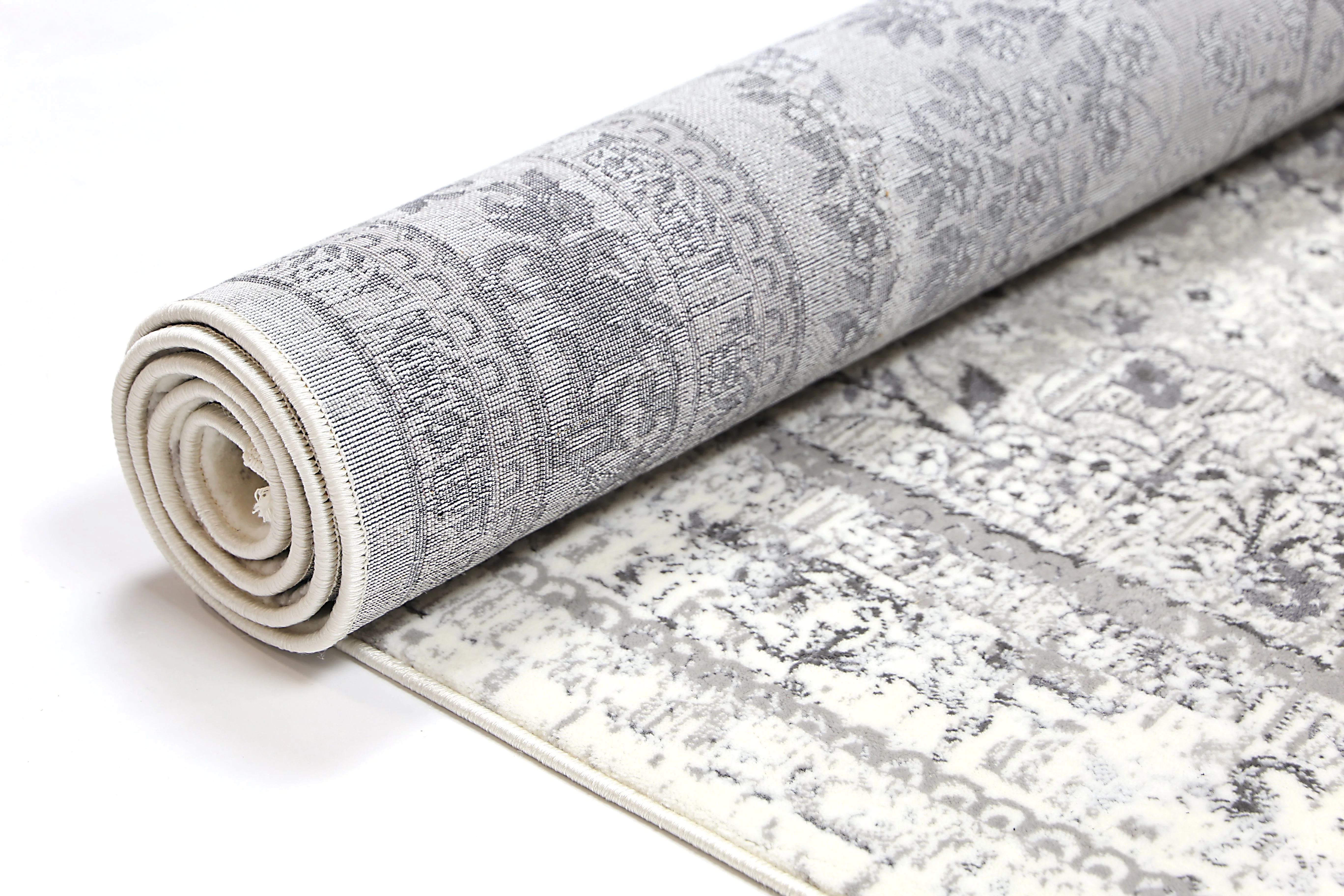 Bohemian Paradise Vintage Medalion Grey Rug - Image 6