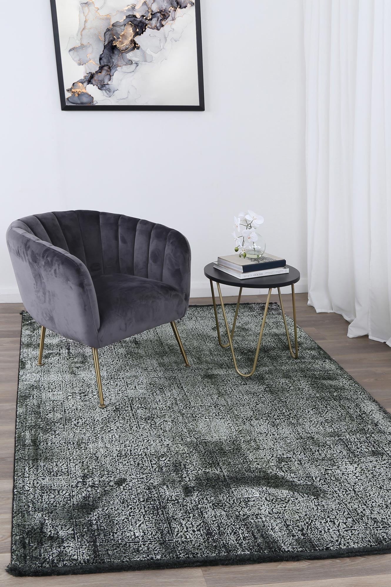 Brooklyn 100 Emerald Mosaic Rug - Image 2