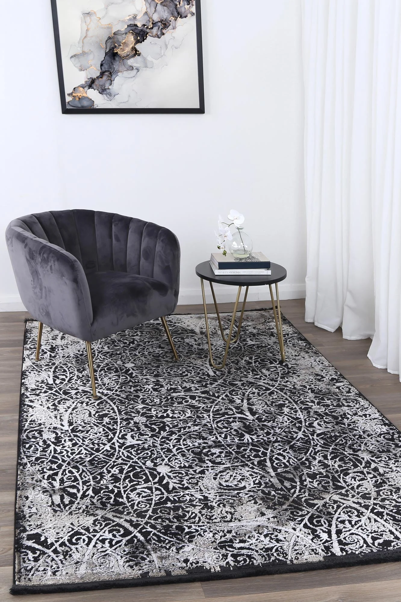 Brooklyn 200 Pewter Entwine Rug - Image 2