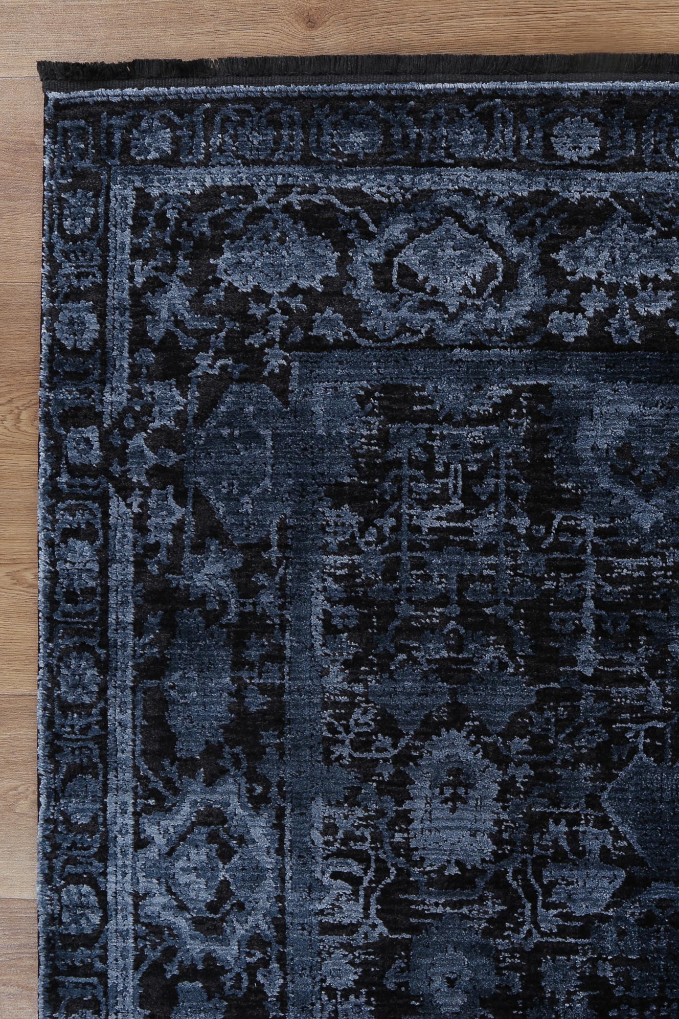Brooklyn 300 Blue Ornate Rug - Image 3