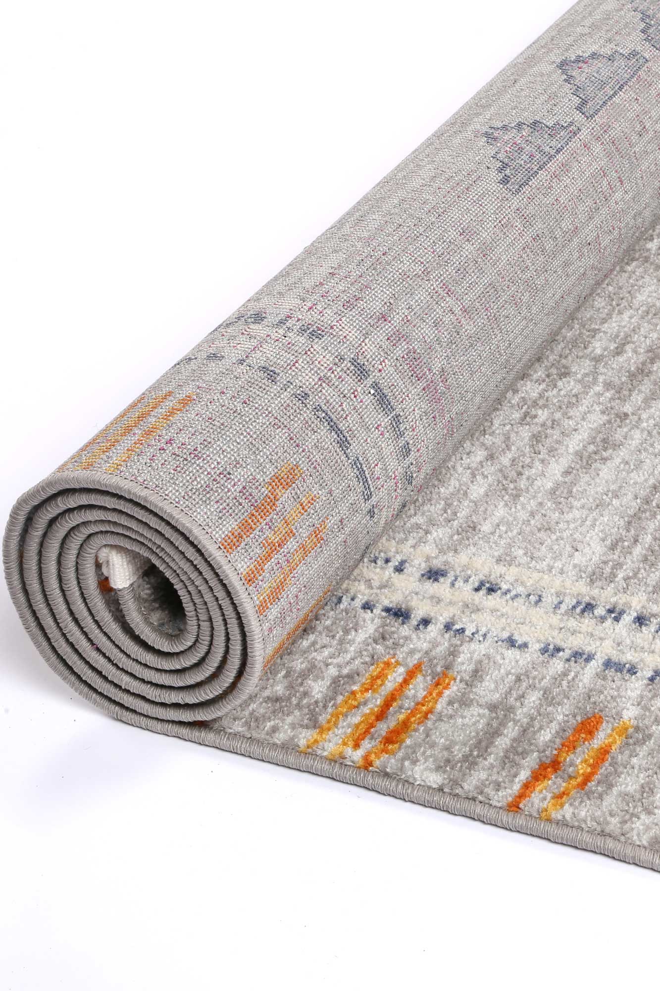 Inca Grey Contemporary Designer Rug - Image 5