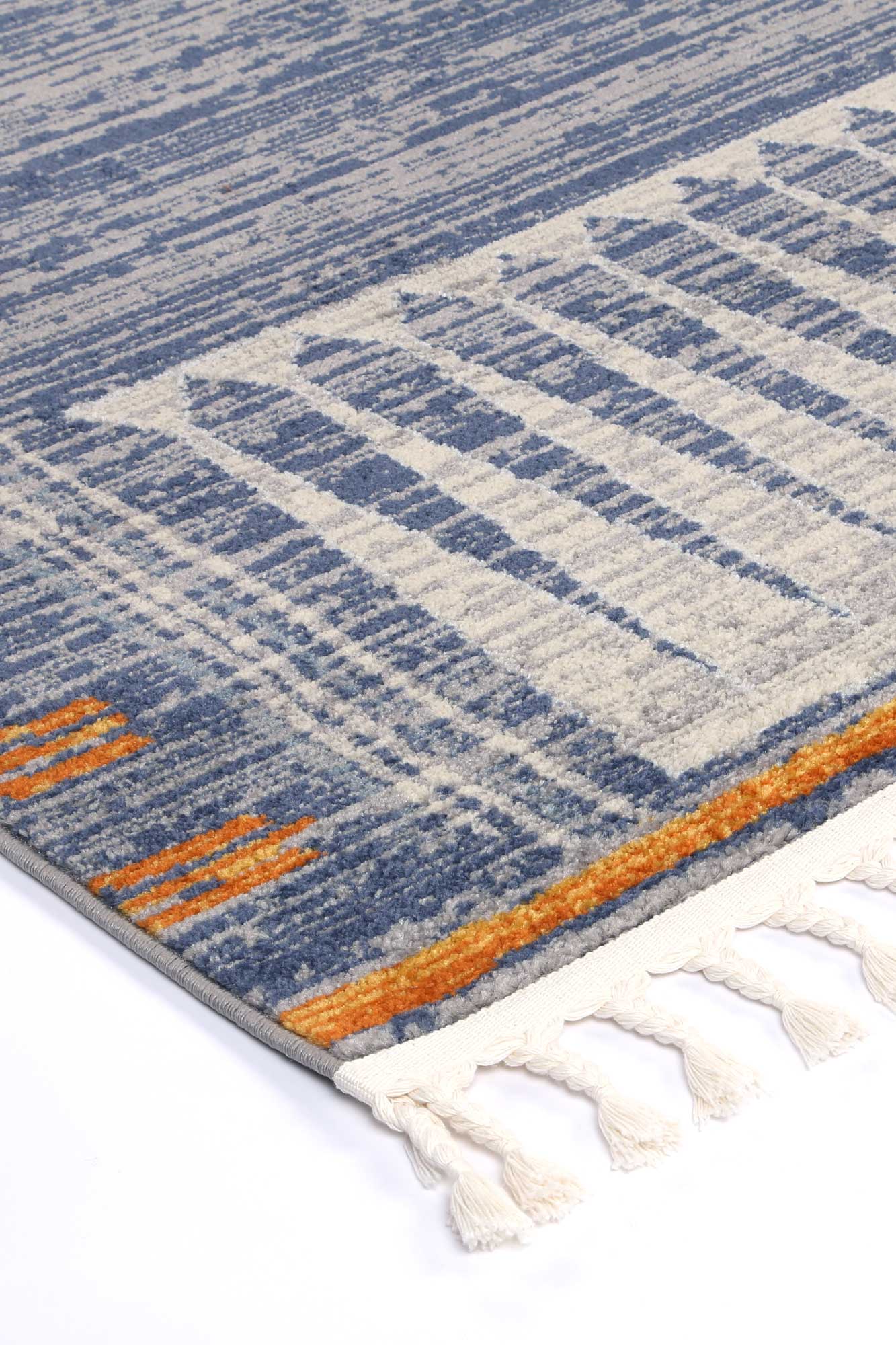 Quito Blue Contemporary Designer Rug - Image 4