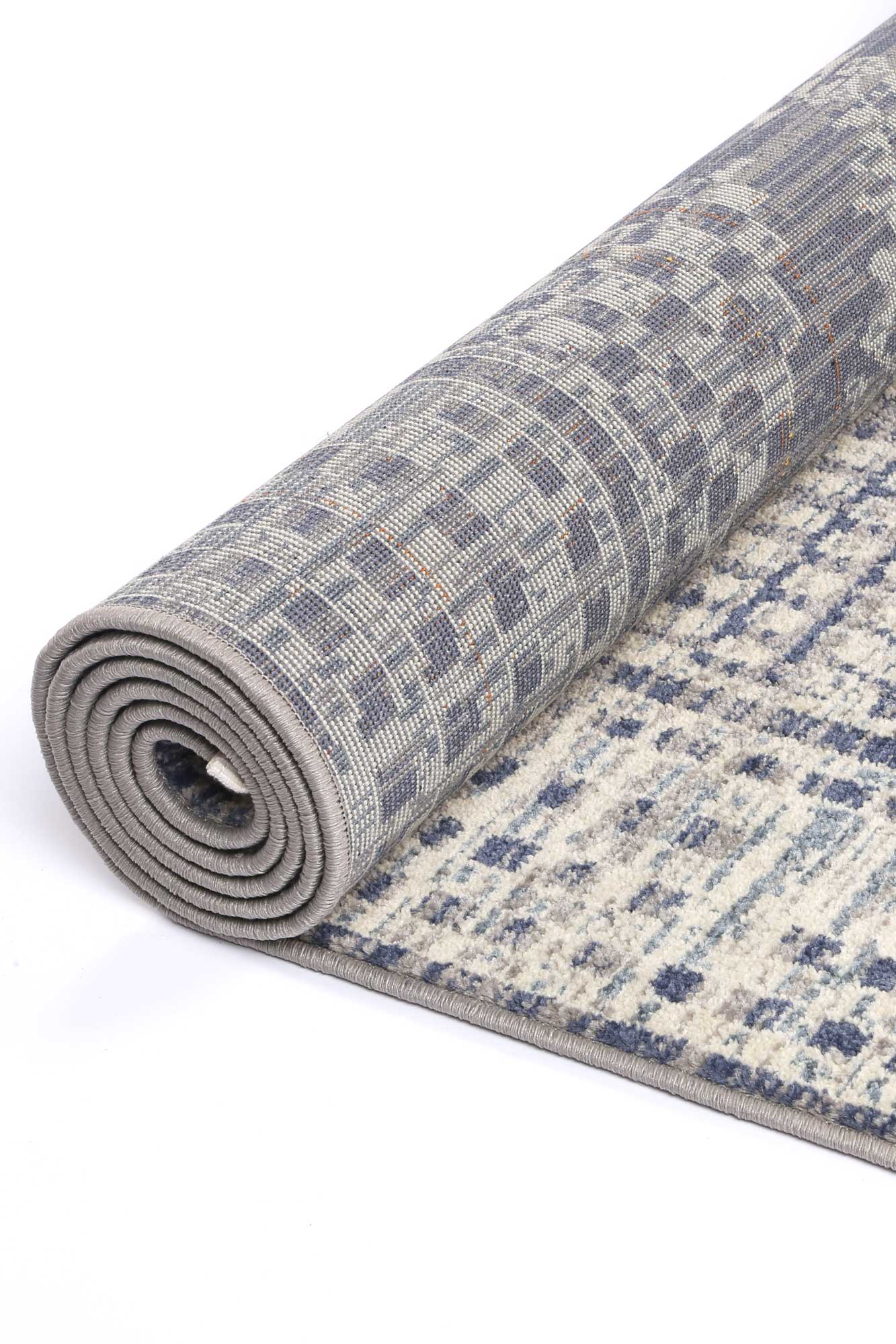 Jauja Blue Contemporary Designer Rug - Image 5