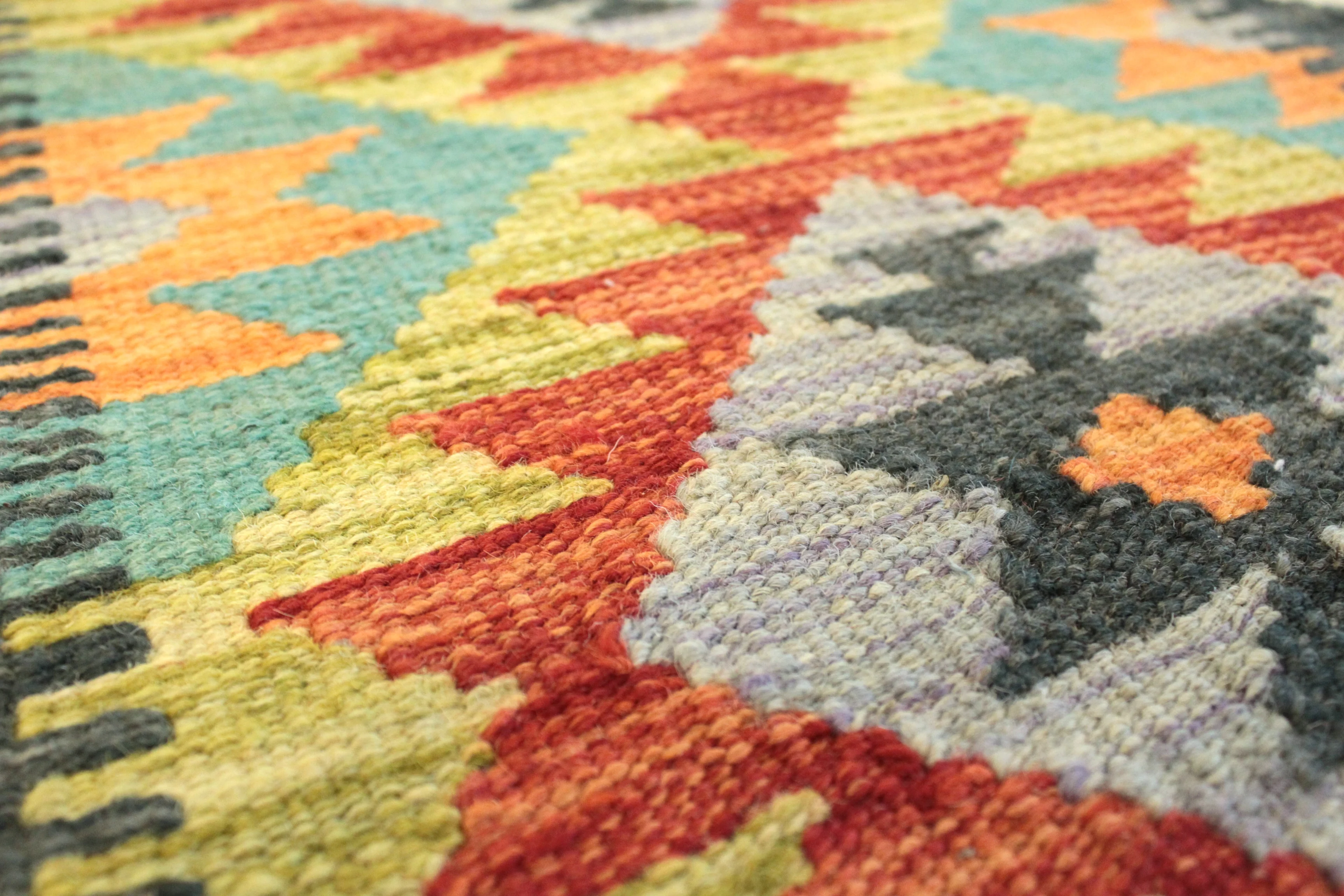 Chobi Kilim Rug - 86 cm x 62 cm - Image 5