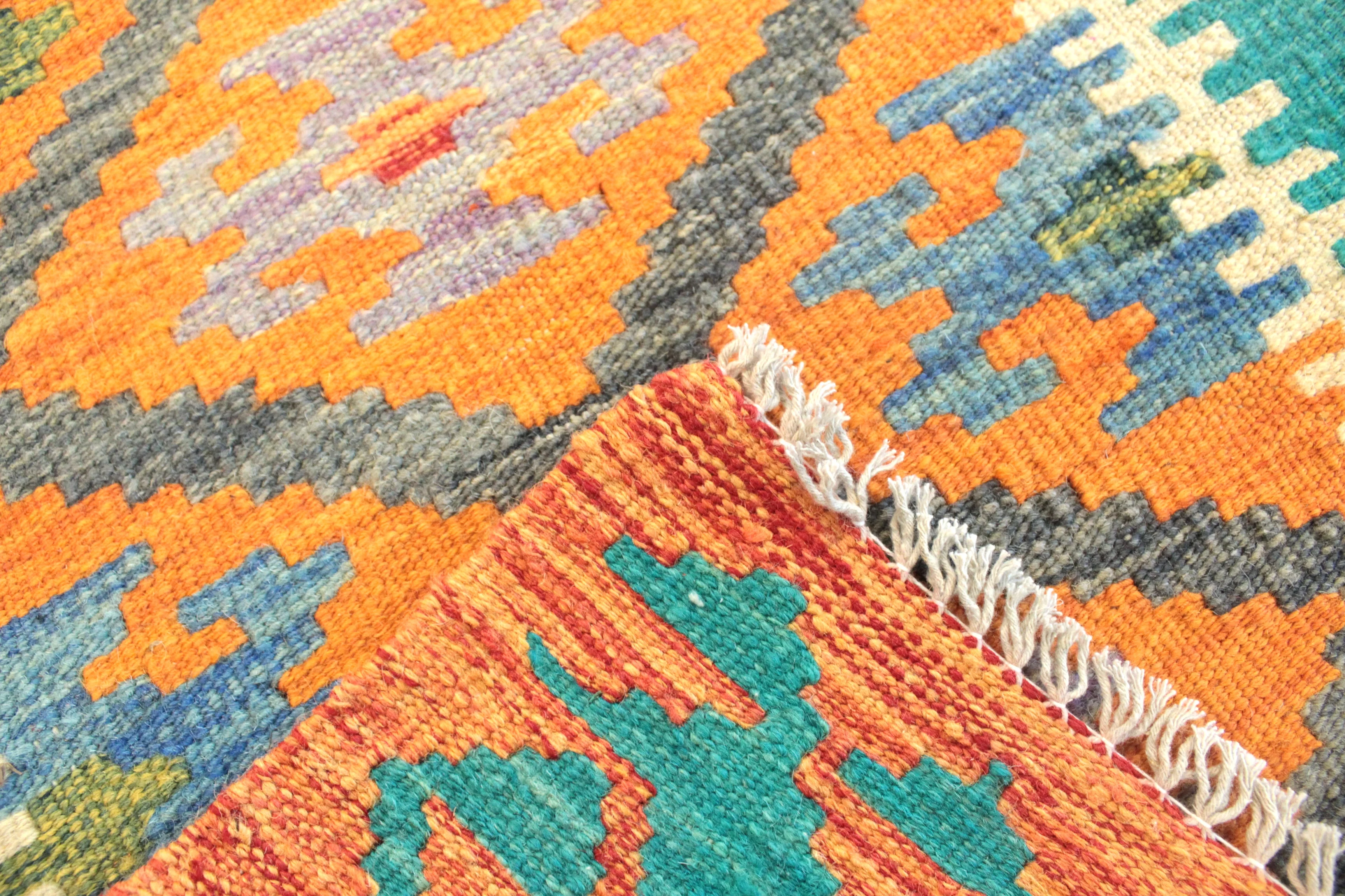Chobi Kilim Rug - 87 cm x 53 cm - Image 6
