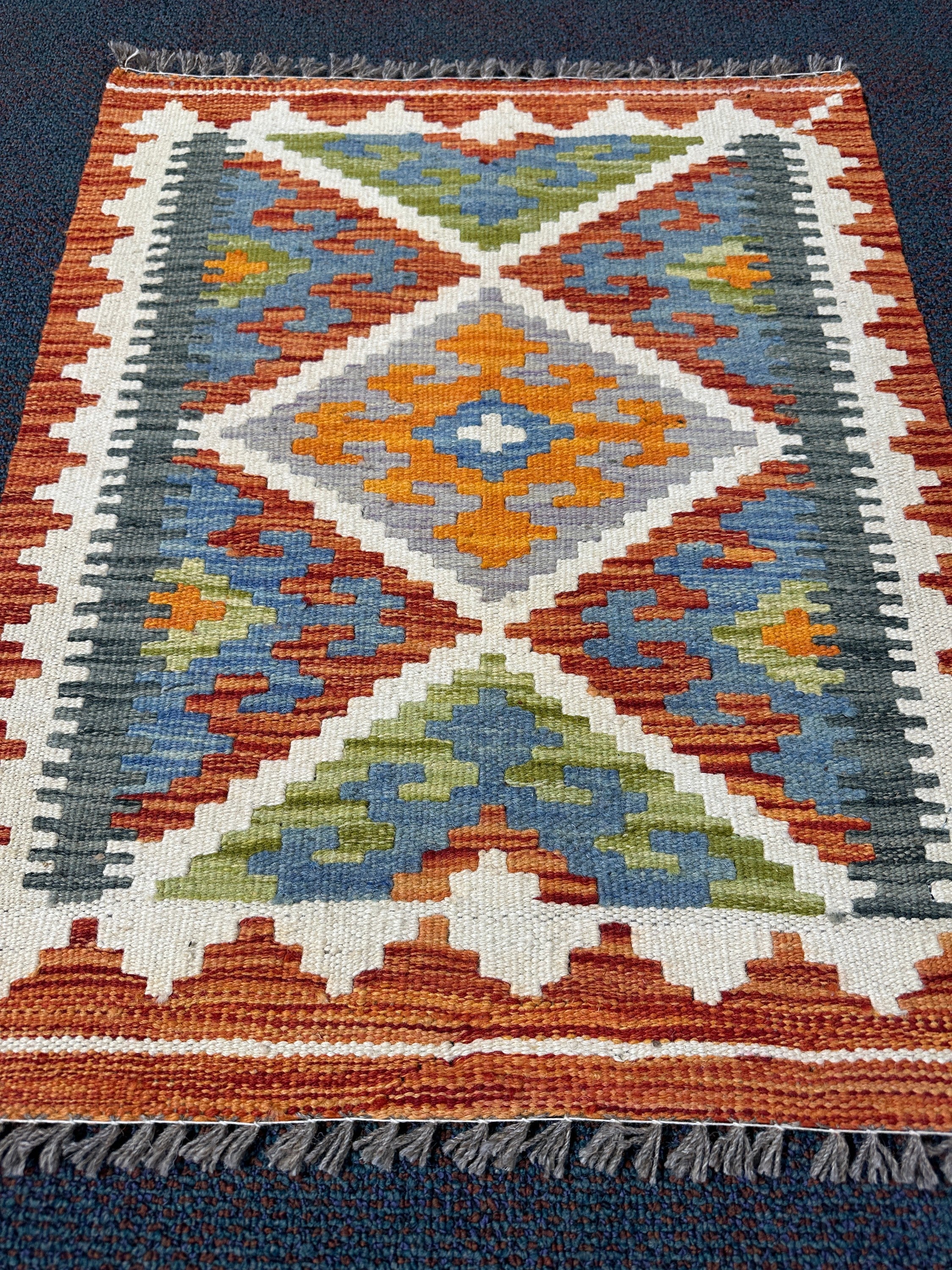 Chobi Kilim Rug - 71 cm x 56 cm - Image 4