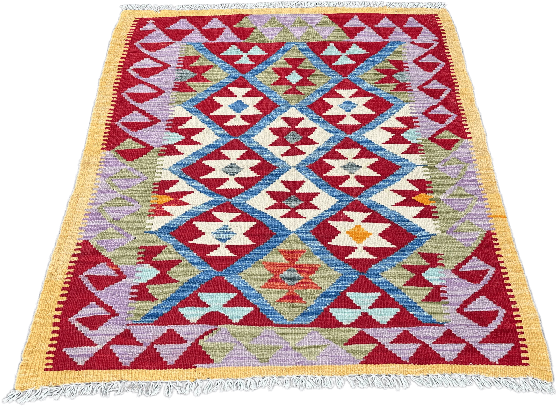 Chobi Kilim Rug - 112 cm x 94 cm - Image 2