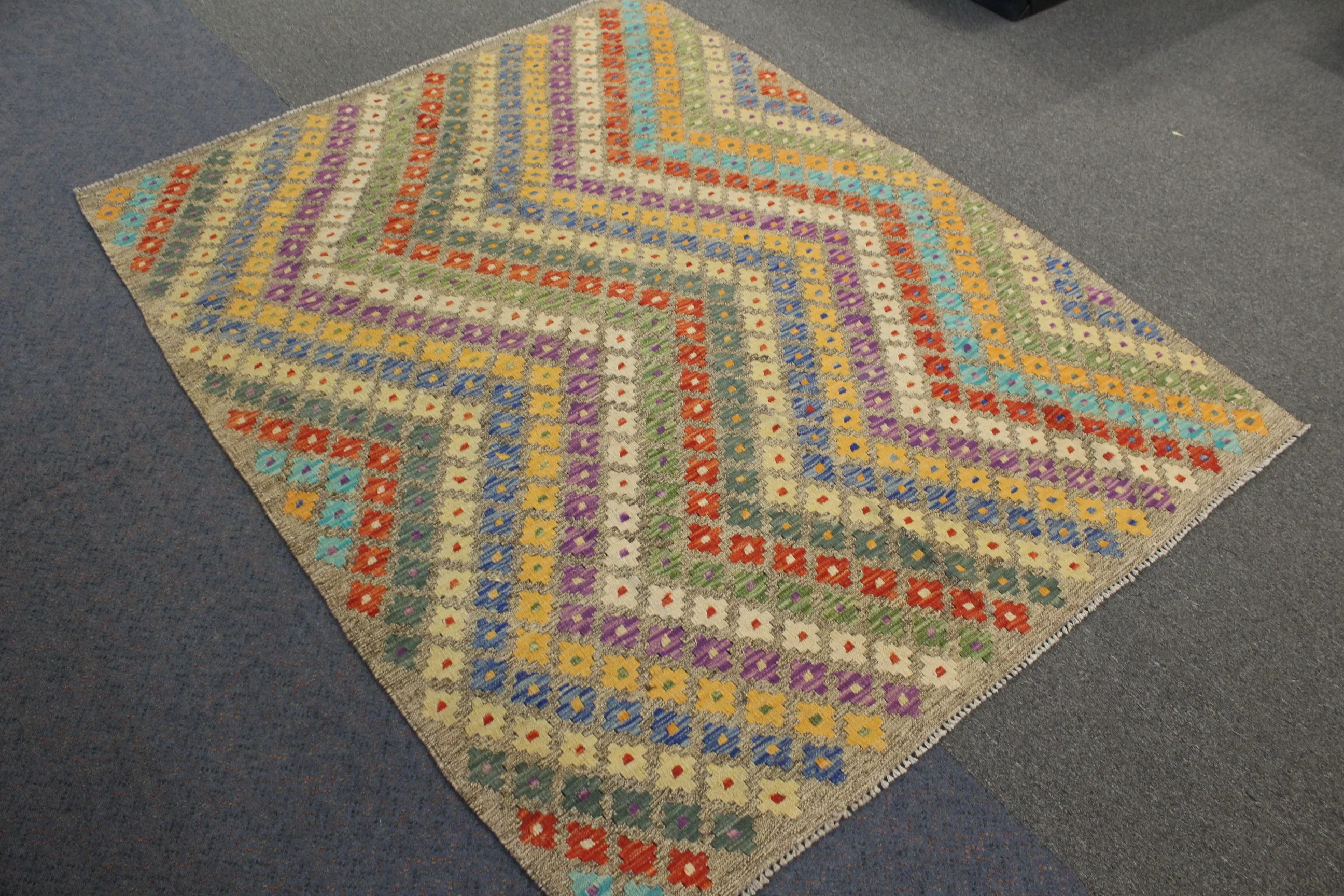 Chobi Kilim - 202 cm x 159 cm - Image 3