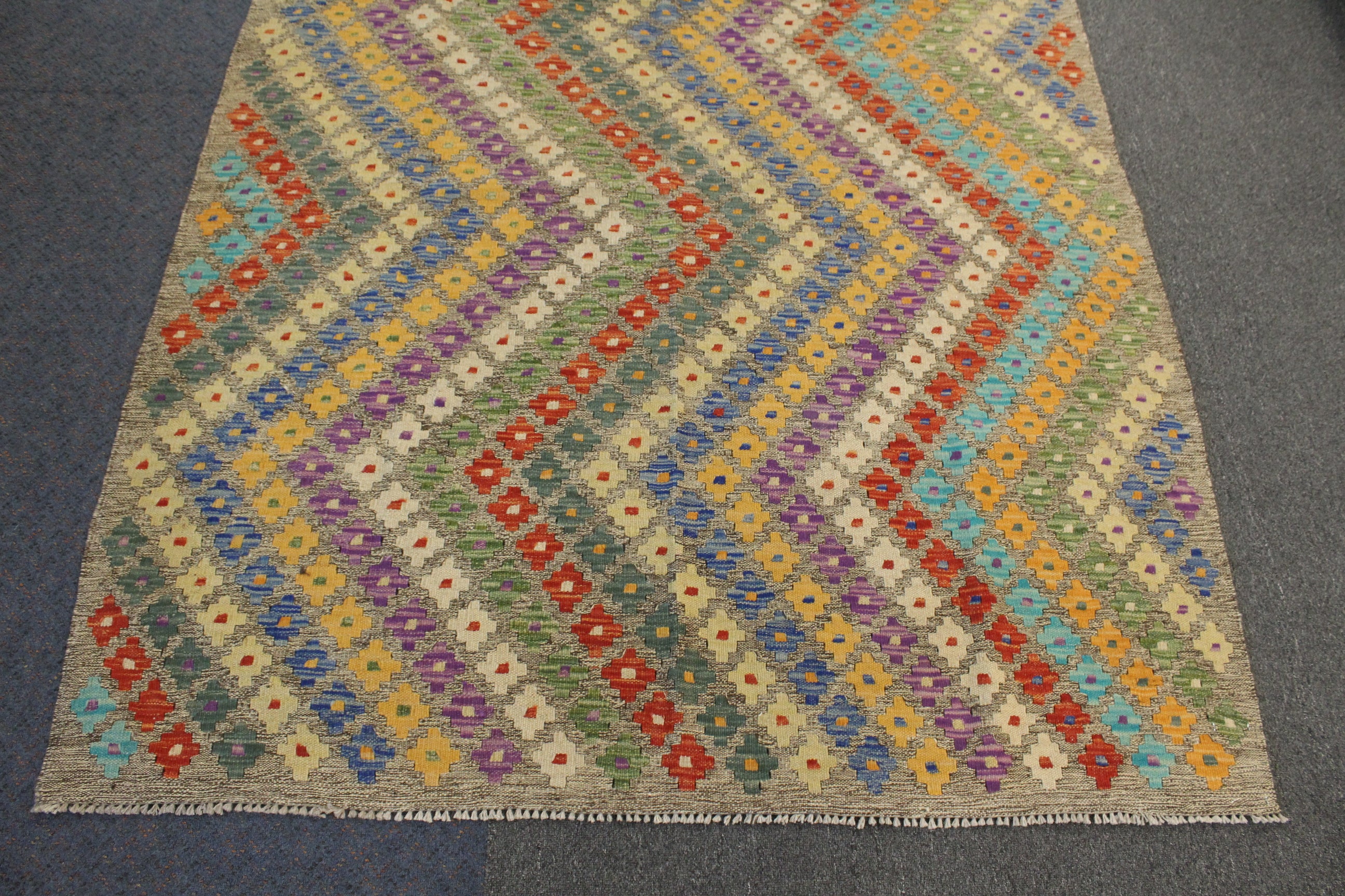 Chobi Kilim - 202 cm x 159 cm - Image 4