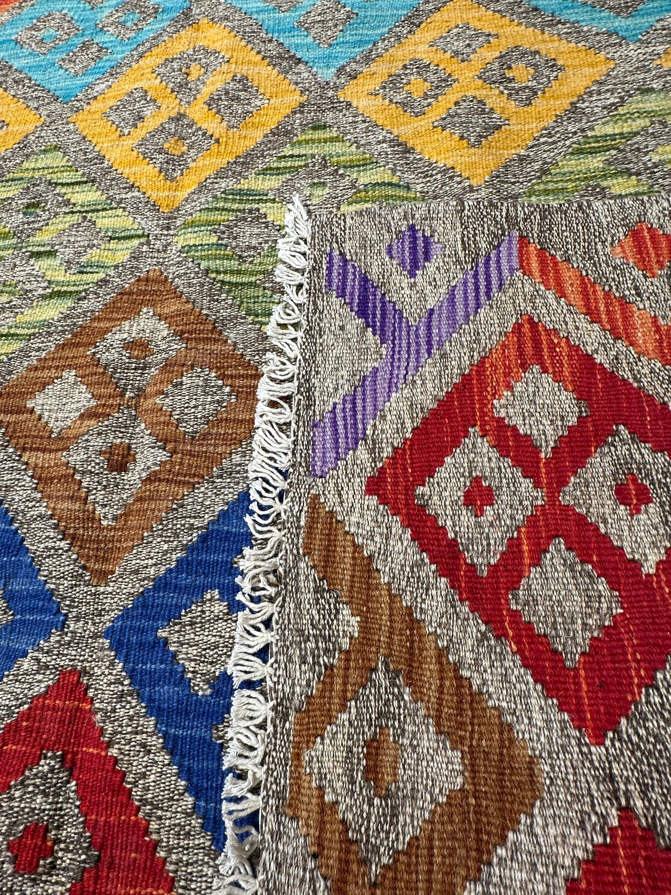 Chobi Kilim Rug - 195 cm x 152 cm - Image 7