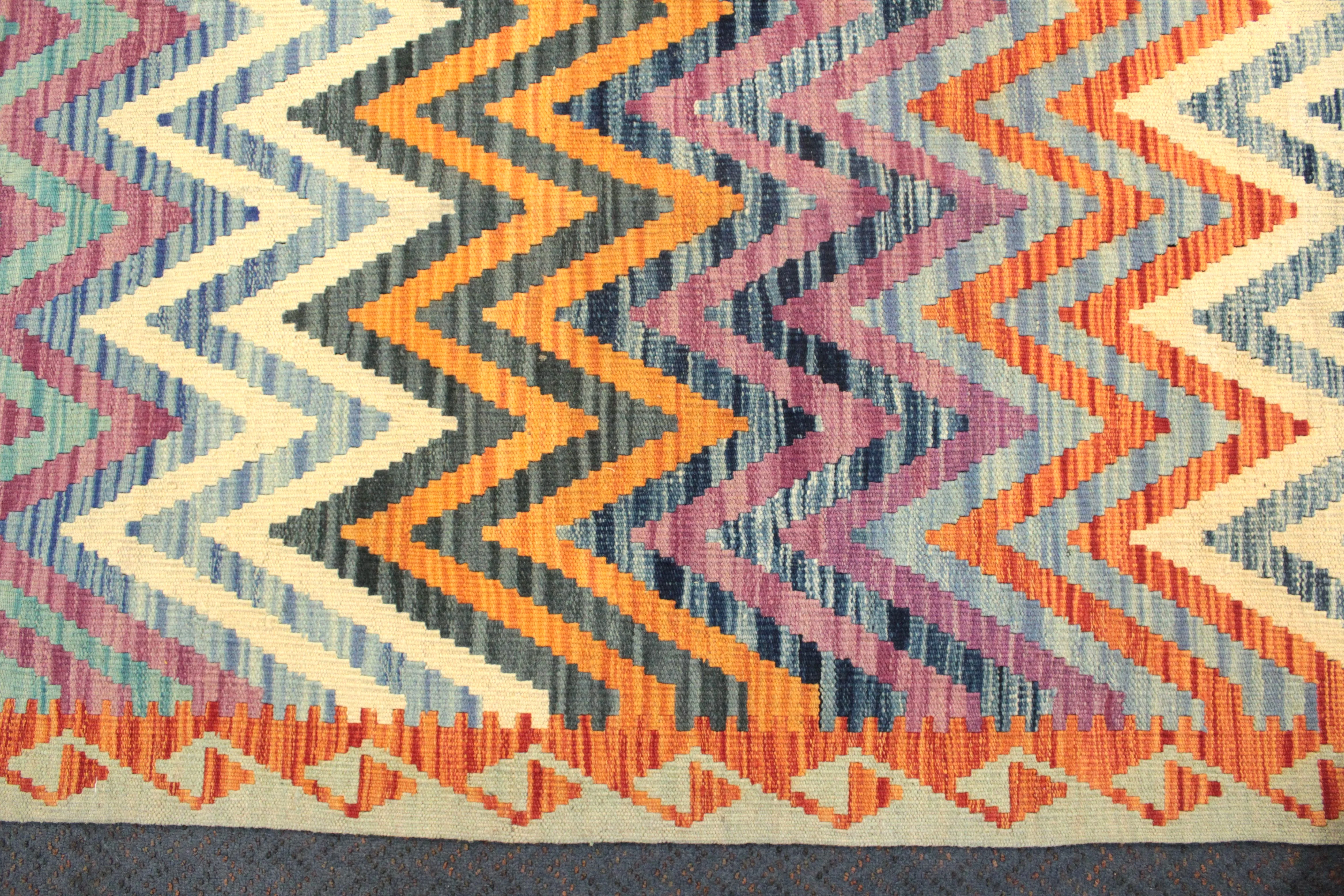 Chobi Kilim - 283 cm x 202 cm - Image 6