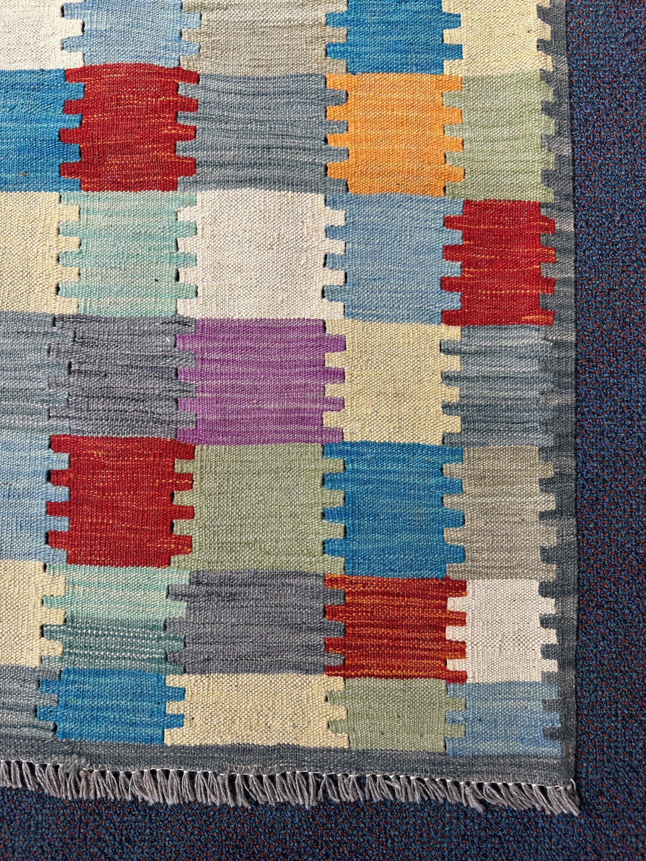 Chobi Kilim Rug - 294 cm x 197 cm - Image 5