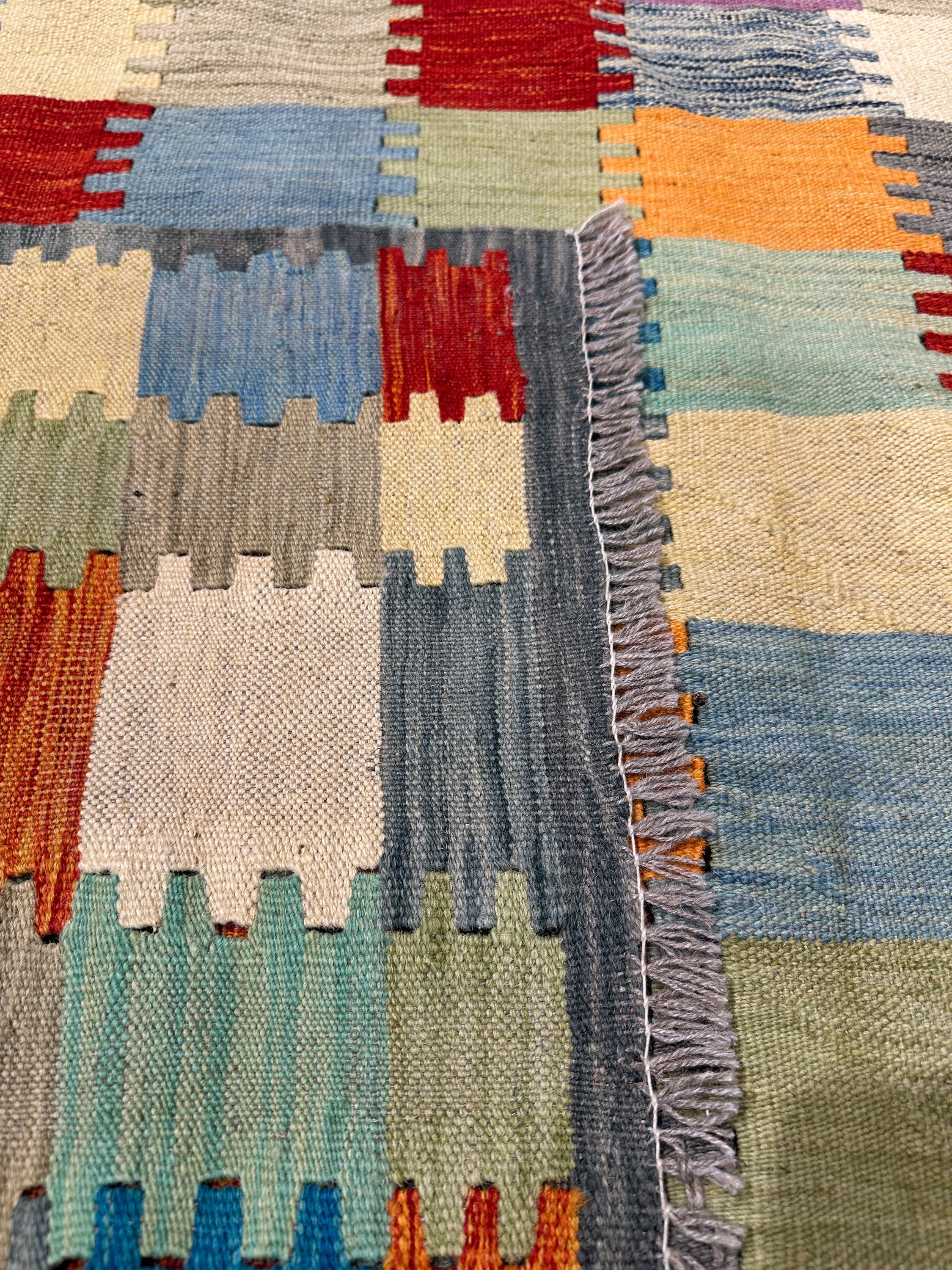 Chobi Kilim Rug - 294 cm x 197 cm - Image 8