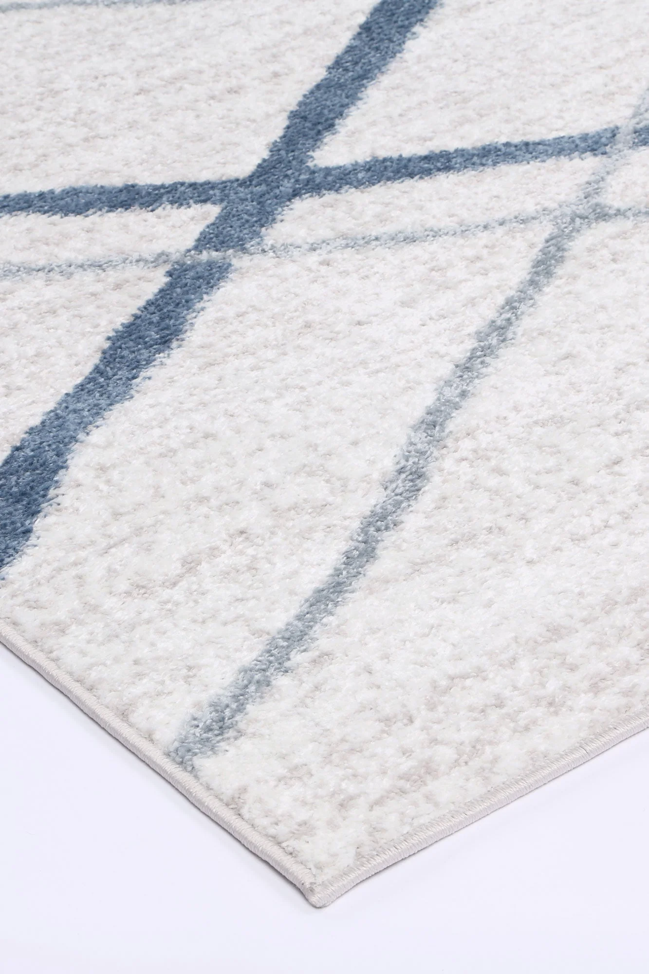 Kimberley 2 Lattice Blue Rug - Image 4
