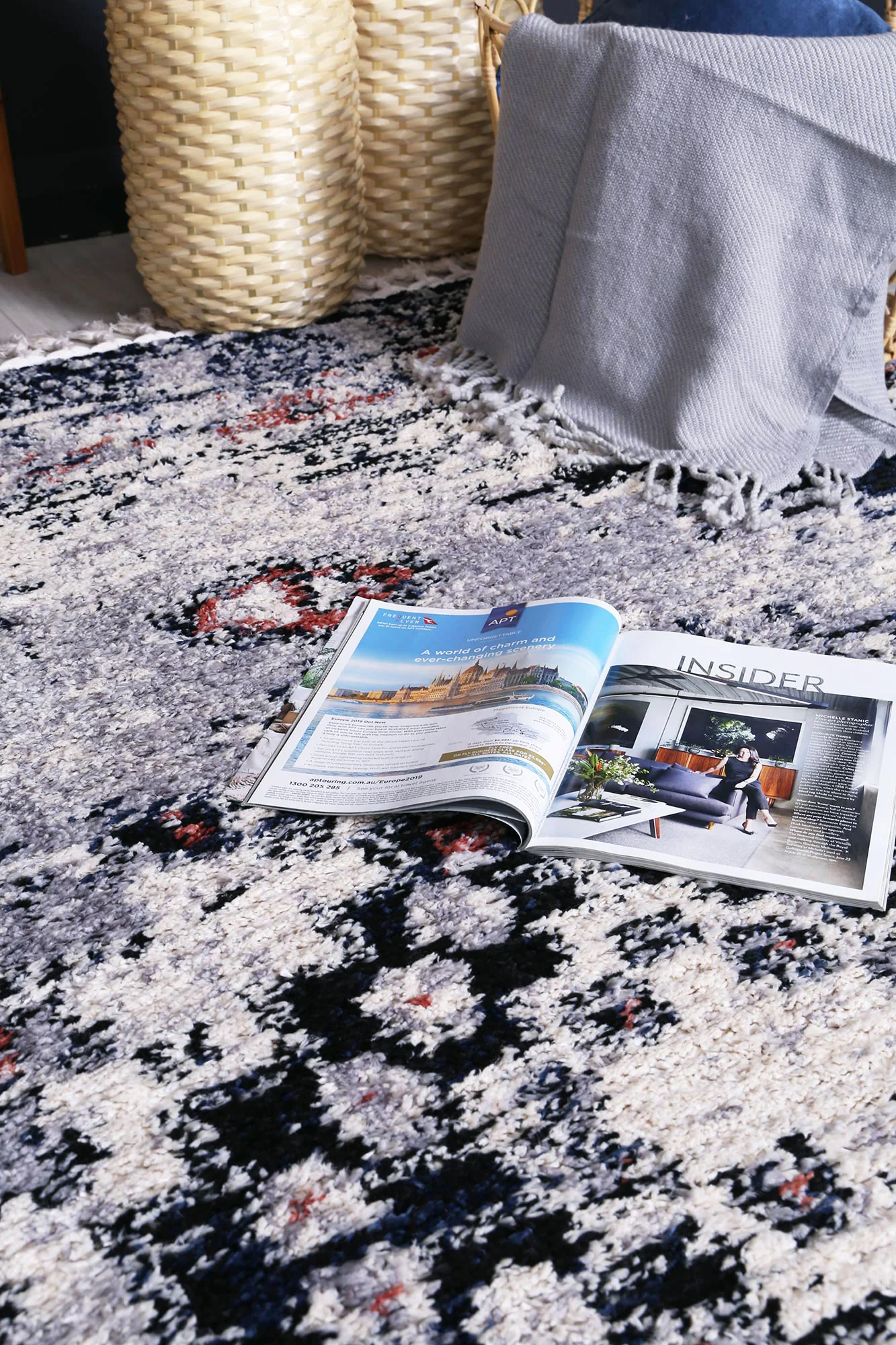 Mansour Antique Blue Transitional Rug - Image 6