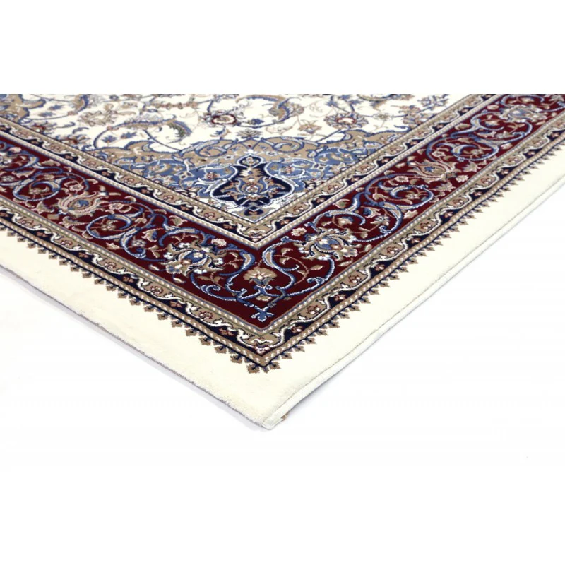 Nain Cream and Red Medallion Rug - Image 4