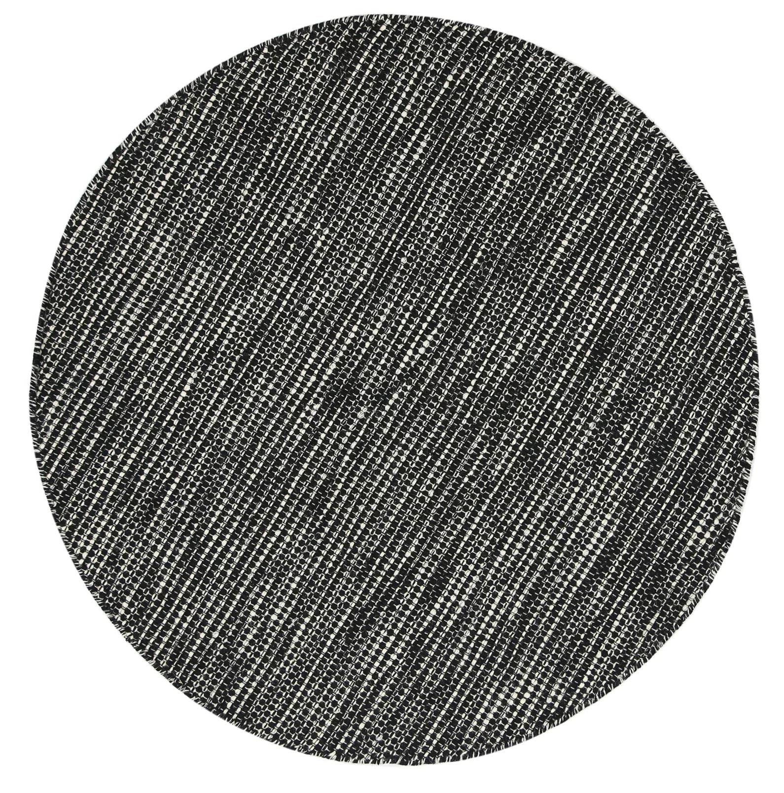 Nordic Black & White Reversible Wool Rug - Image 9