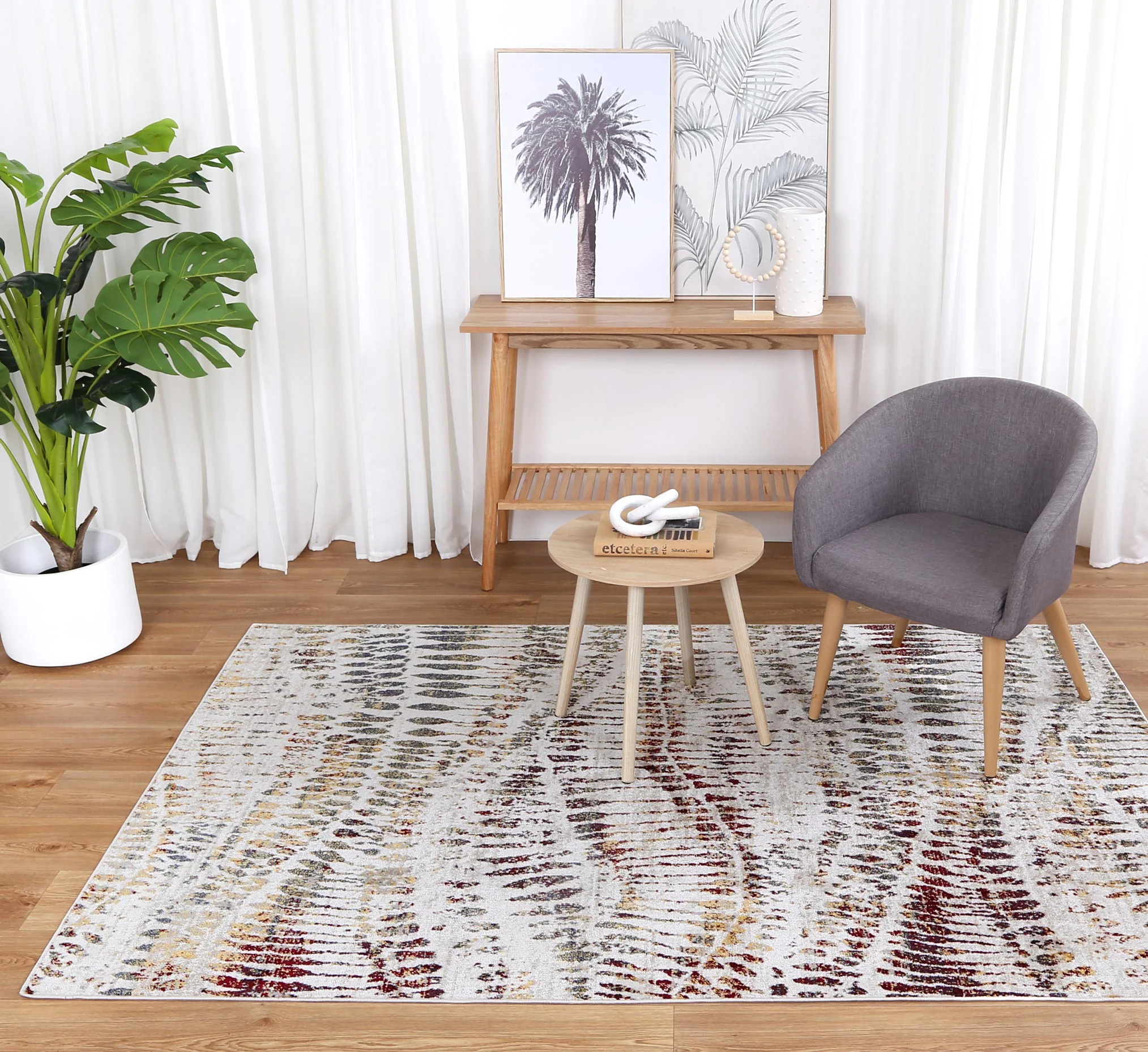 Oporto Jeddah Multi Abstract Rug - Image 3