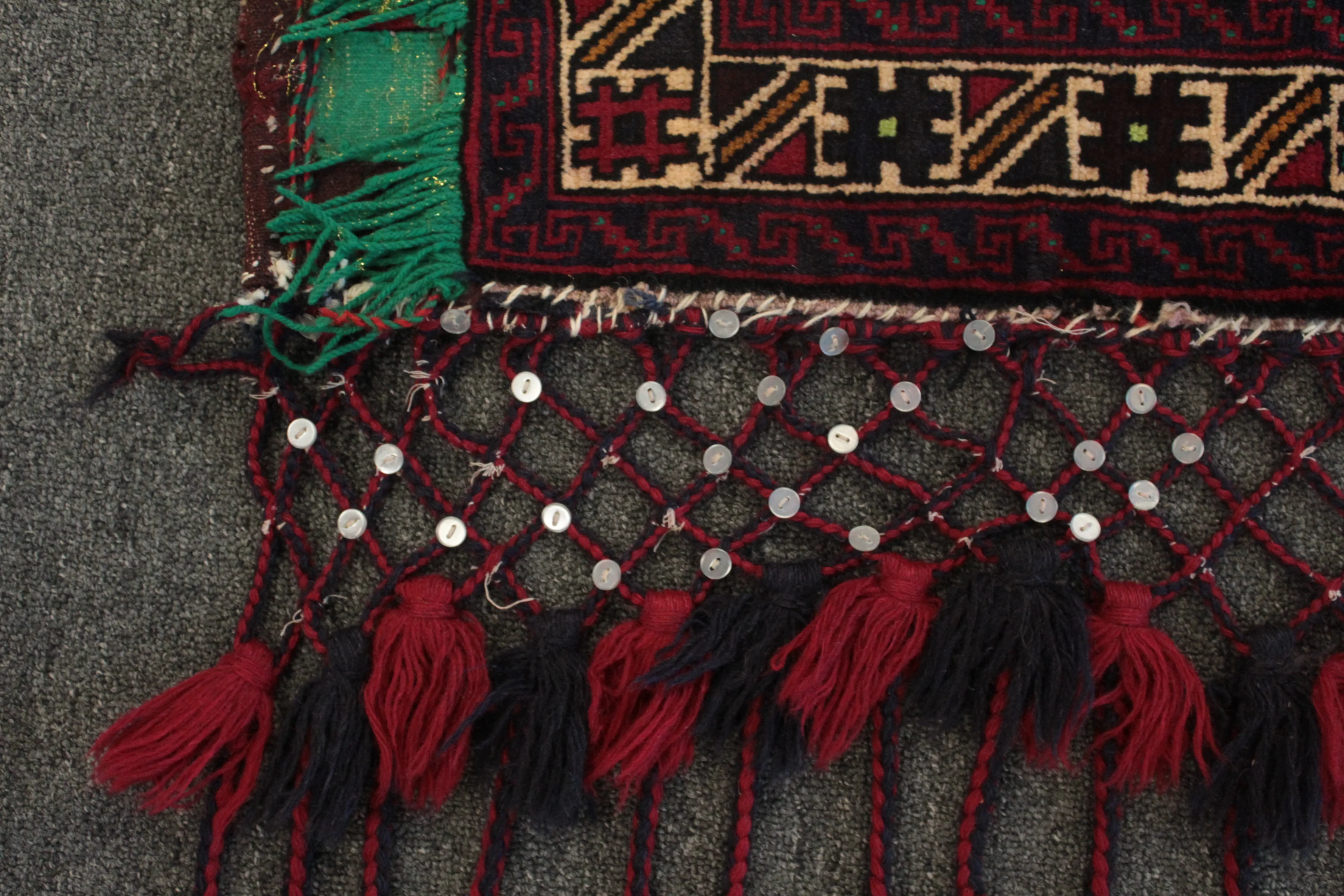 Afghan Floor Cushion/Pillow Cover - 93 cm x 60 cm - Image 3