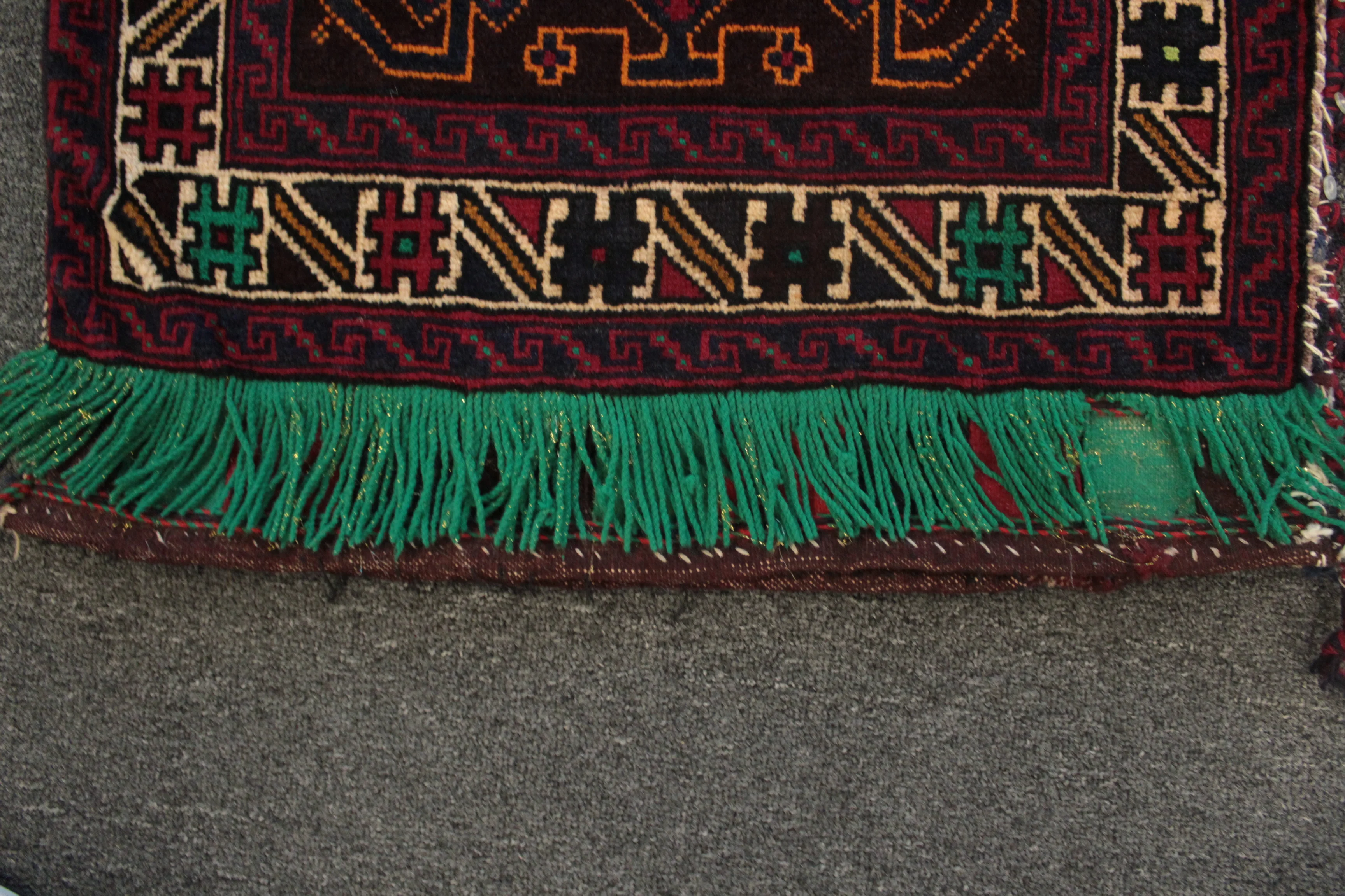 Afghan Floor Cushion/Pillow Cover - 93 cm x 60 cm - Image 8