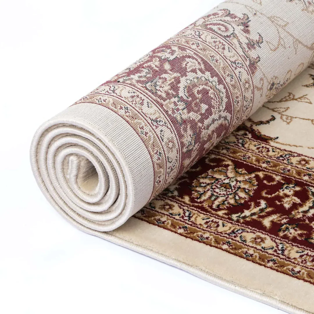 Suzani Cream Floral Designer Rug - Image 6