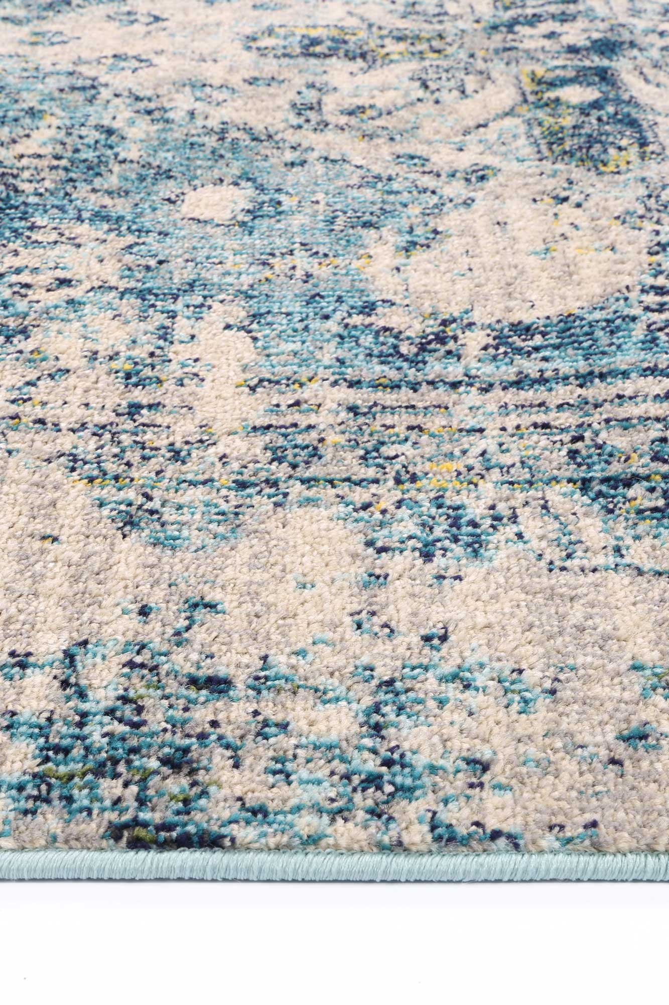 Tulin 13 Faded Cream & Blue Rug - Image 3