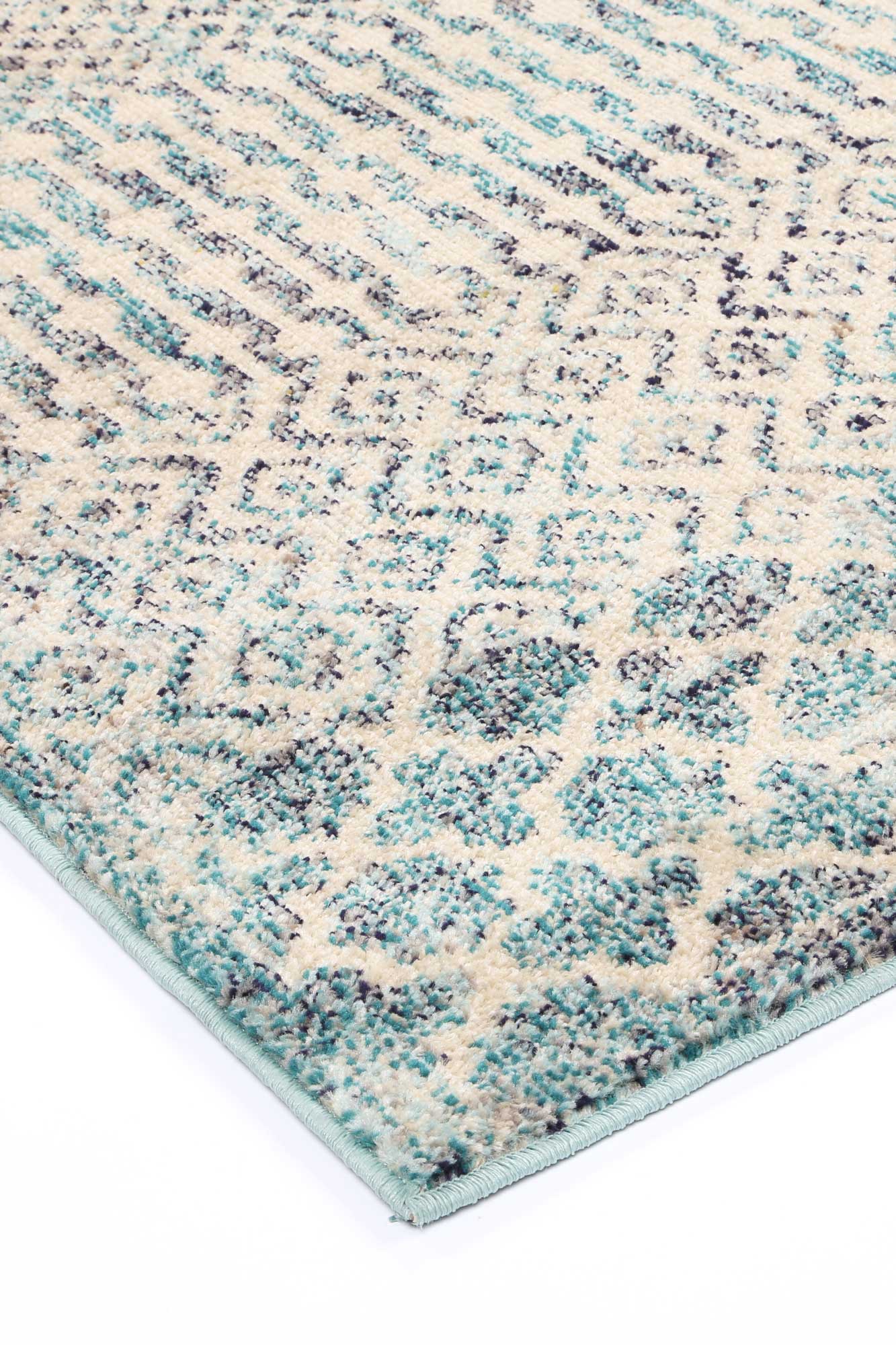 Tulin 3 Inca Blue Tribal Rug - Image 5
