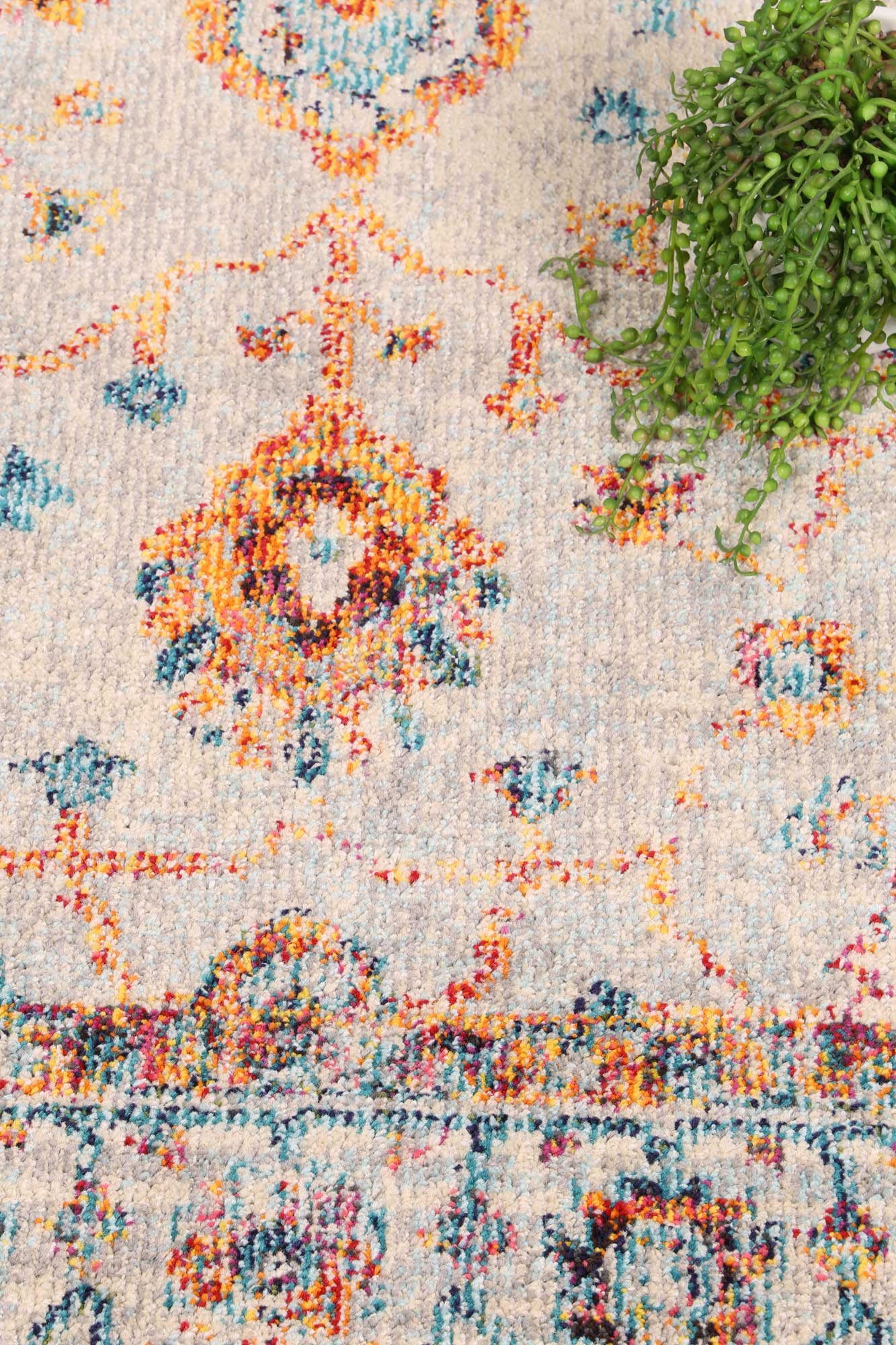 Tulin Ikat Multi Tribal Rug - Image 4