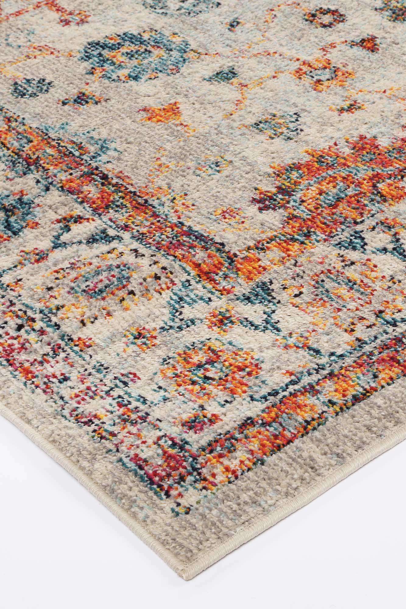 Tulin Ikat Multi Tribal Rug - Image 6