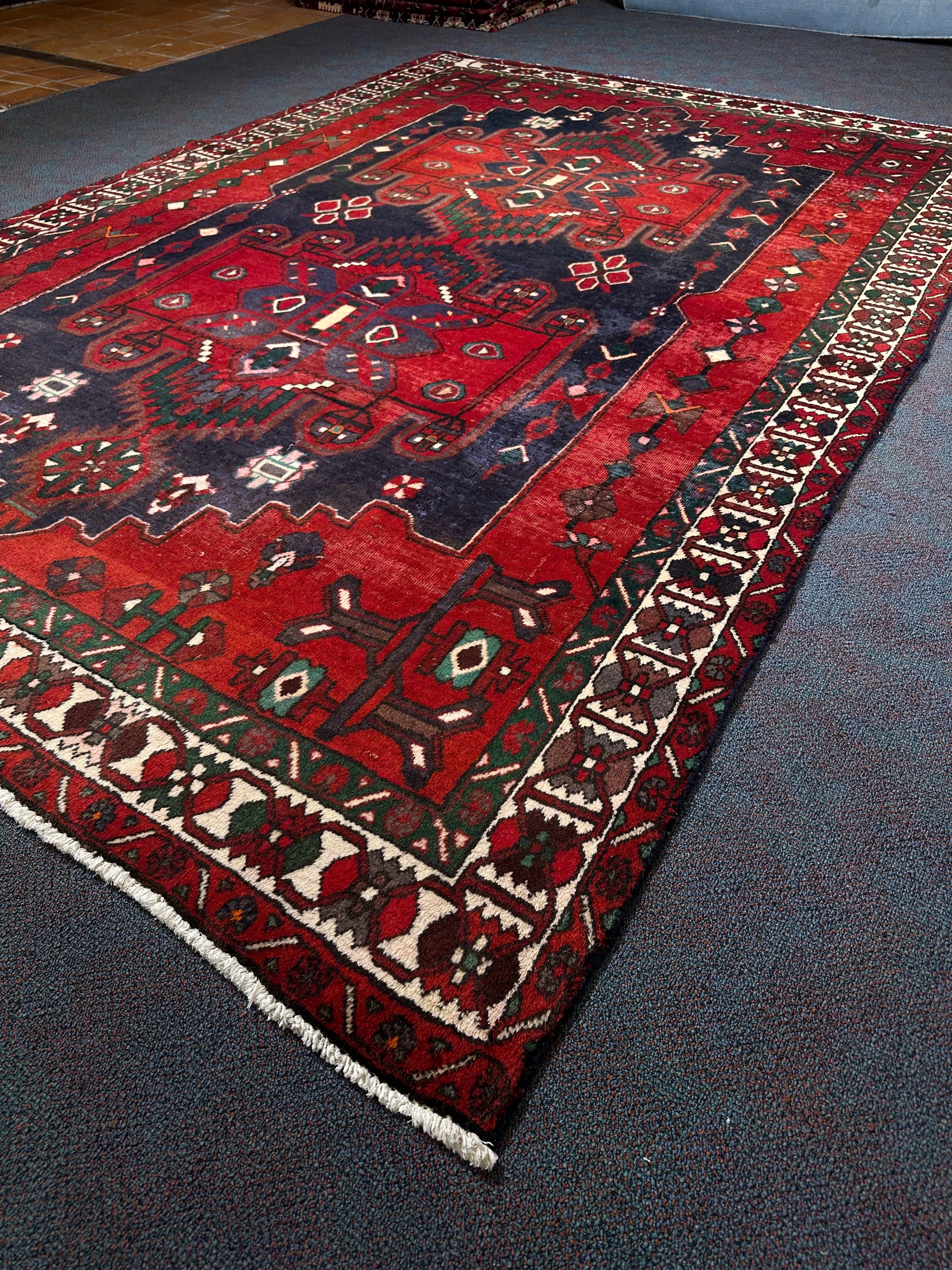 Hamadan Rug (Vintage/Antique) - 303 cm x 205 cm - Image 4