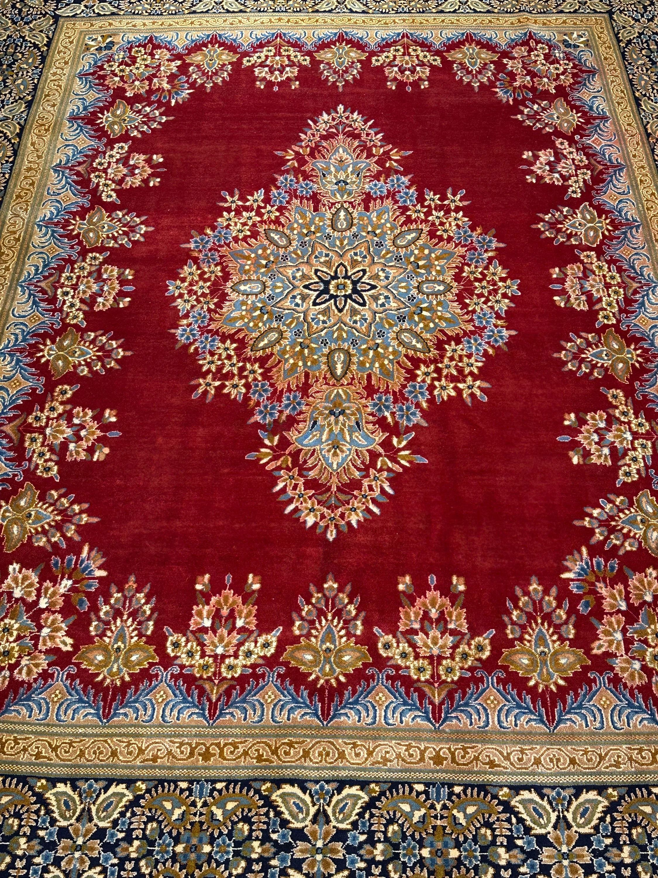 Kerman Shah Rug - 390 cm x 299 cm - Image 5
